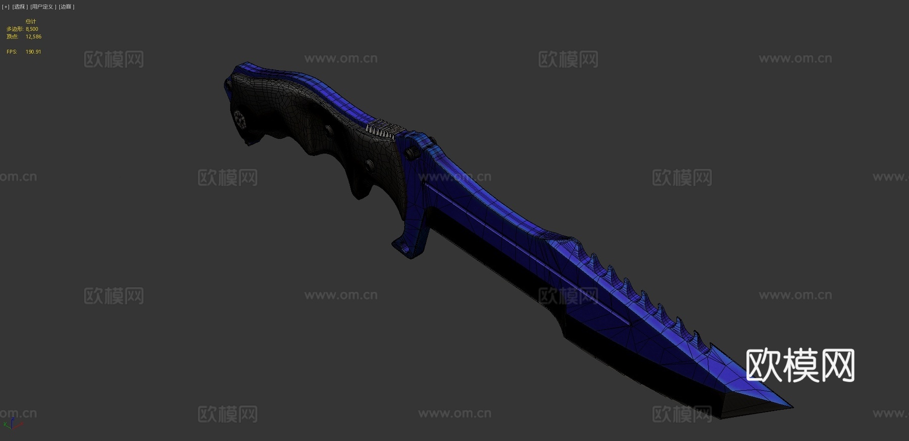 猎人自动3d模型下载（渲染图4）