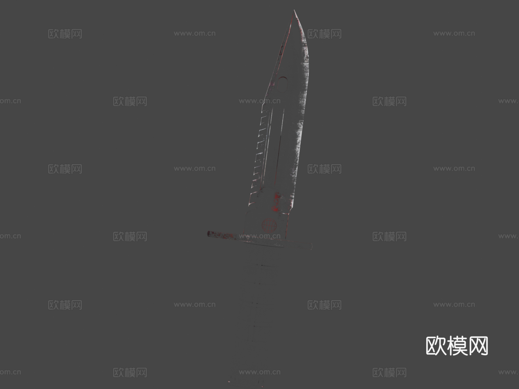 M9刺刀分裂3d模型3d模型下载（渲染图7）