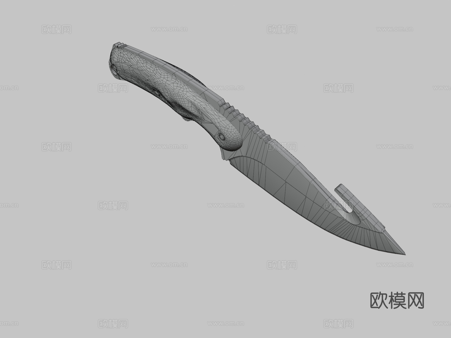 剑齿虎肠刀皮肤3d模型下载（渲染图3）