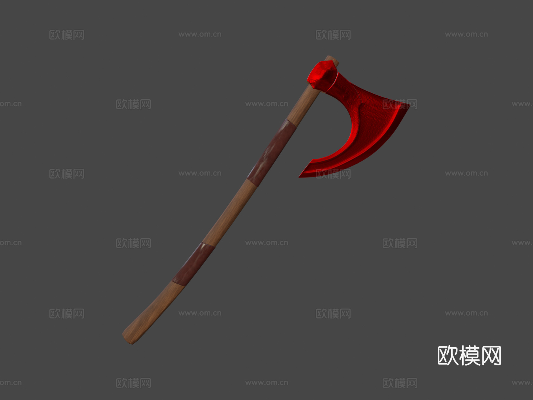 北欧战斧3d模型下载（渲染图7）