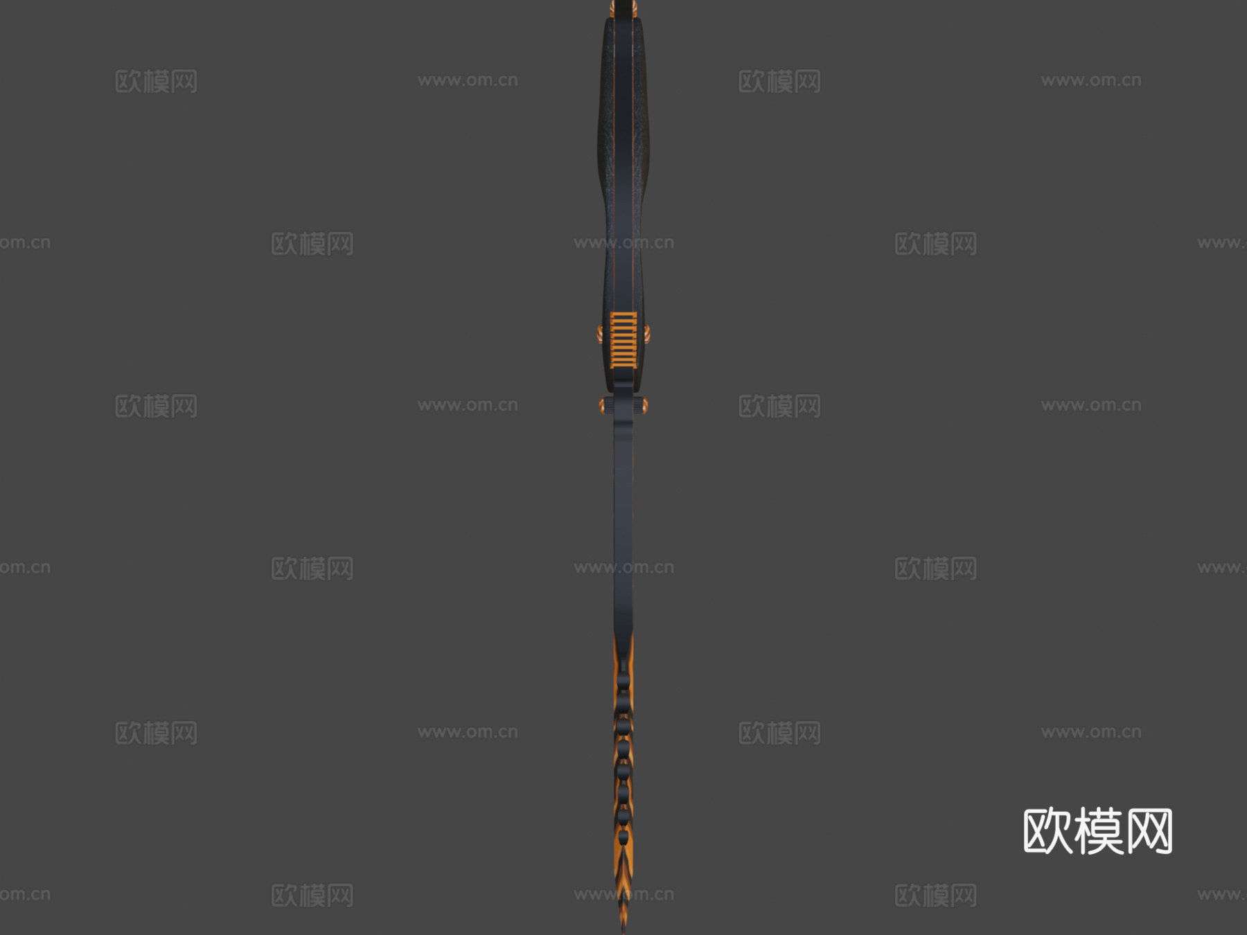 猎人刀擦伤橙3d模型下载（渲染图7）