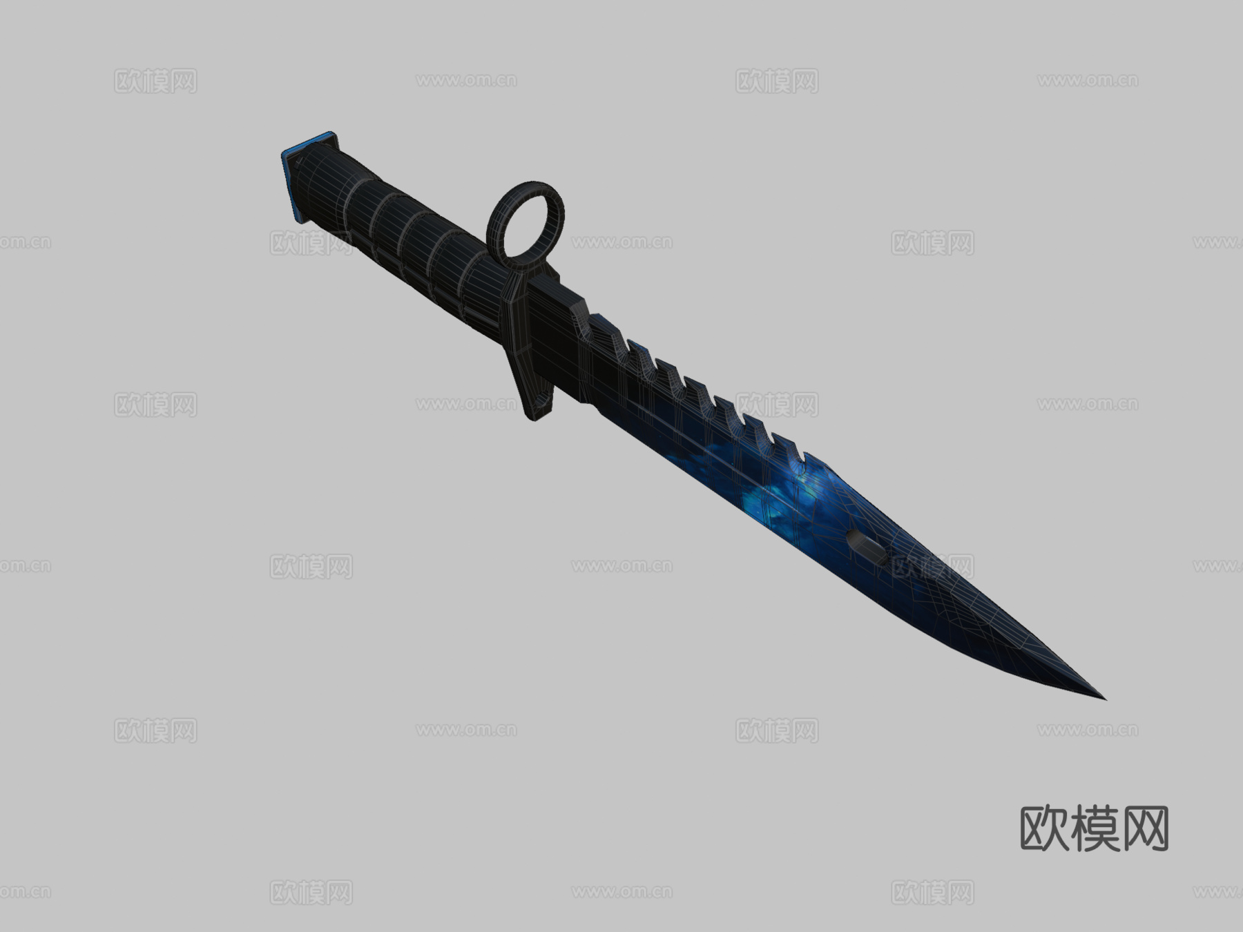 M9刺刀hecklux13d模型下载（渲染图2）