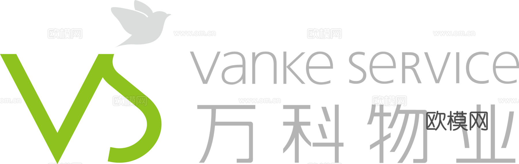 万科物业，物业管理logo