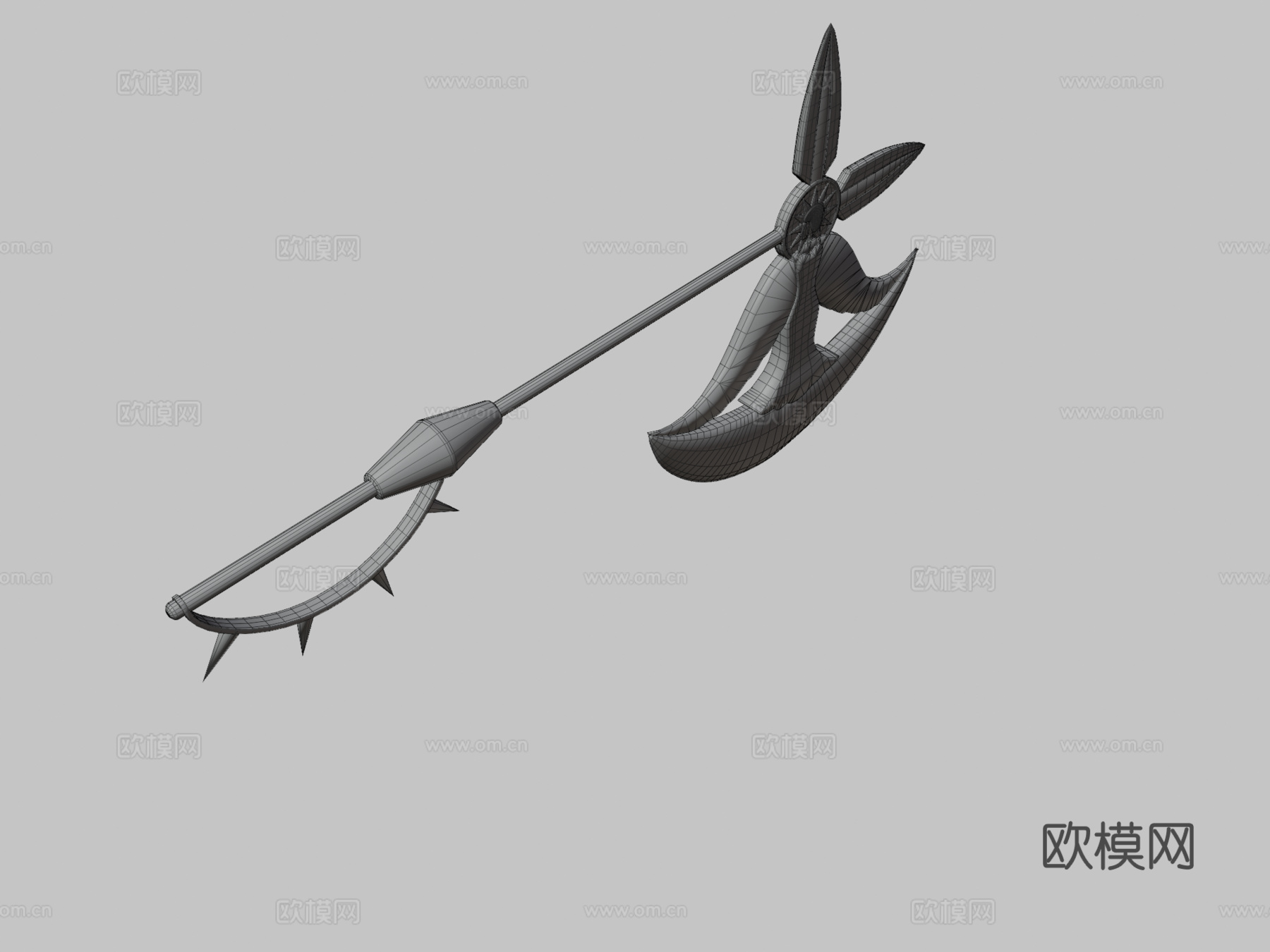 神圣战斧里塔3d模型下载（渲染图3）