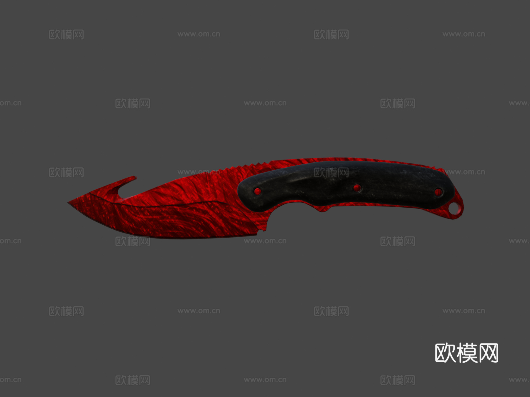 肠刀红宝石3d模型下载（渲染图6）