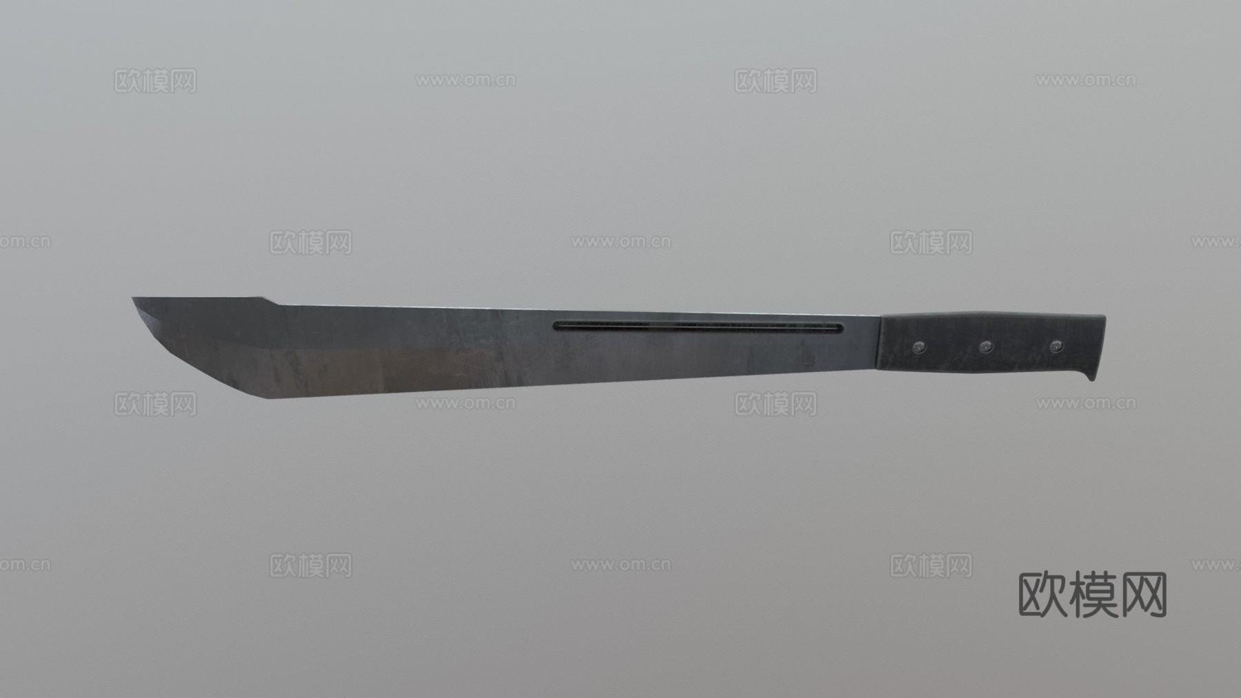 简易砍刀3d模型下载（渲染图1）