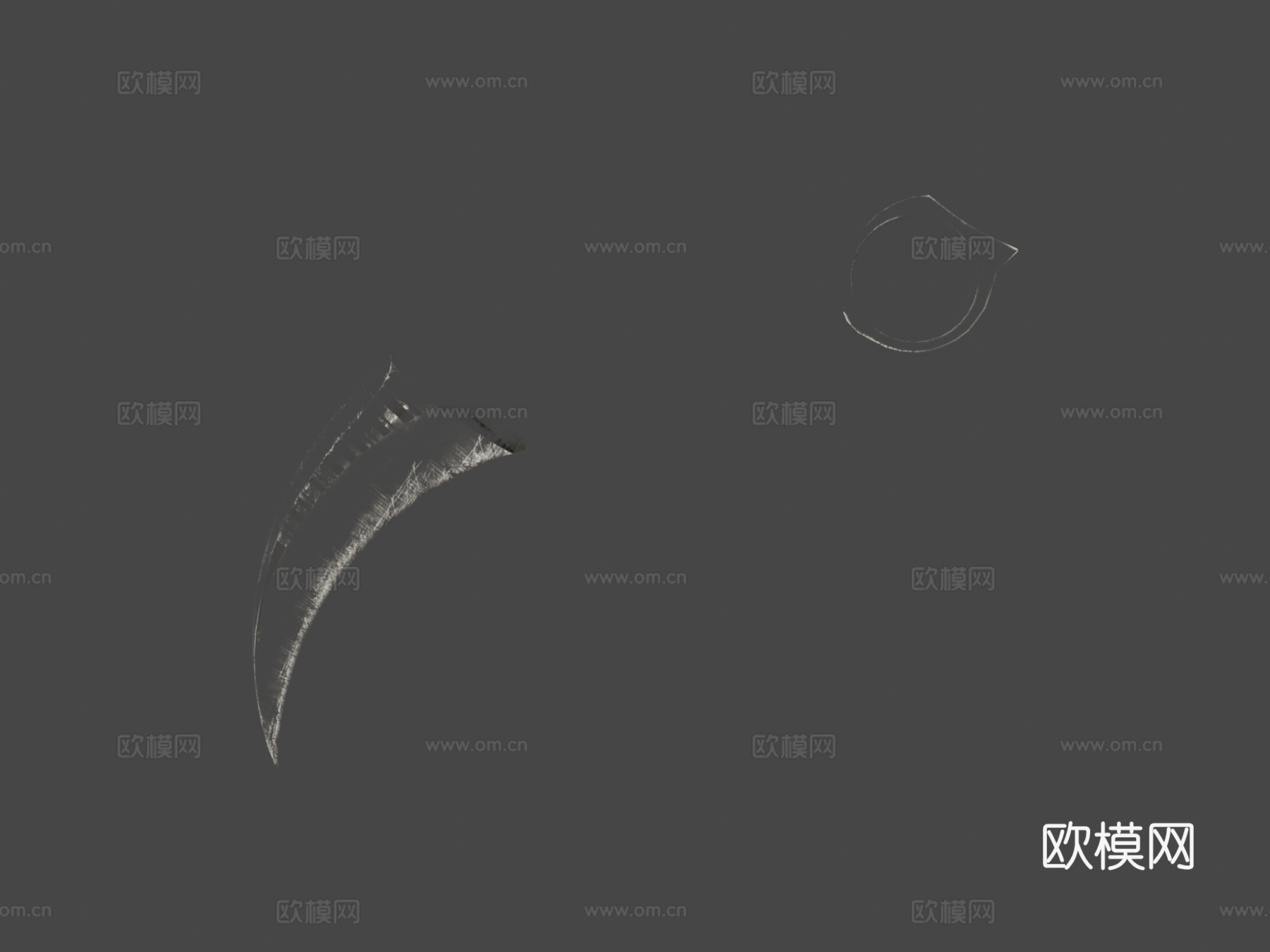 爪刀条形码3d模型下载（渲染图5）