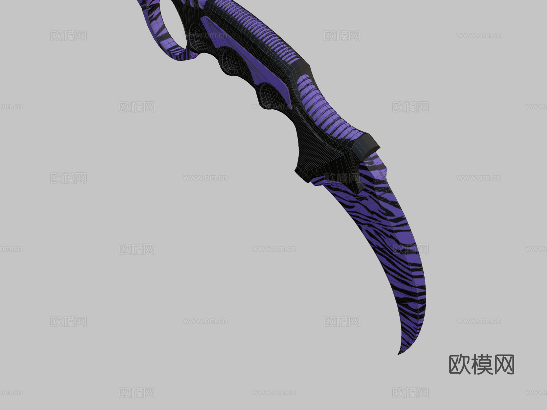 爪刀午夜猛虎3d模型下载（渲染图2）