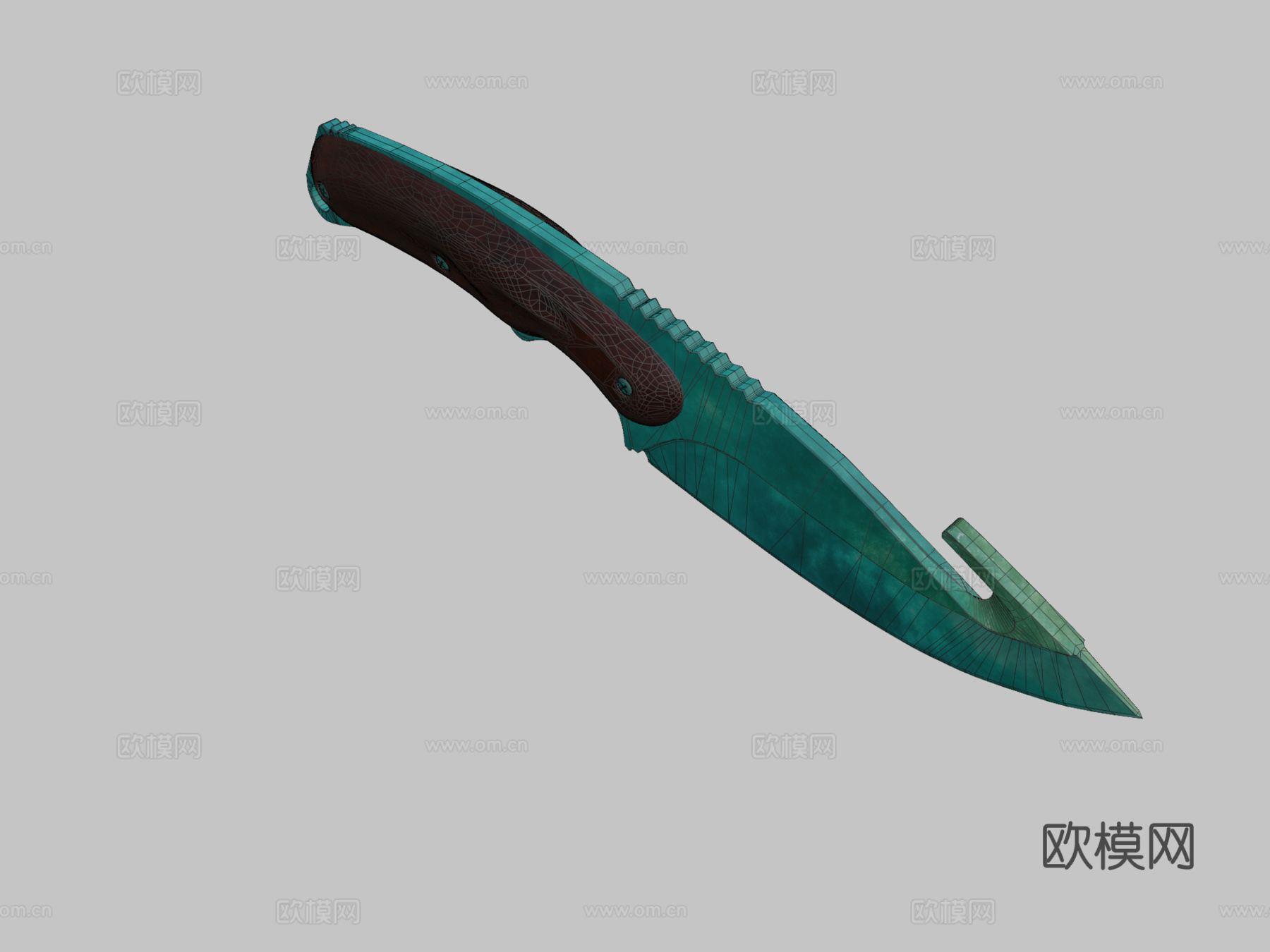 肠刀泻湖3d模型下载（渲染图2）