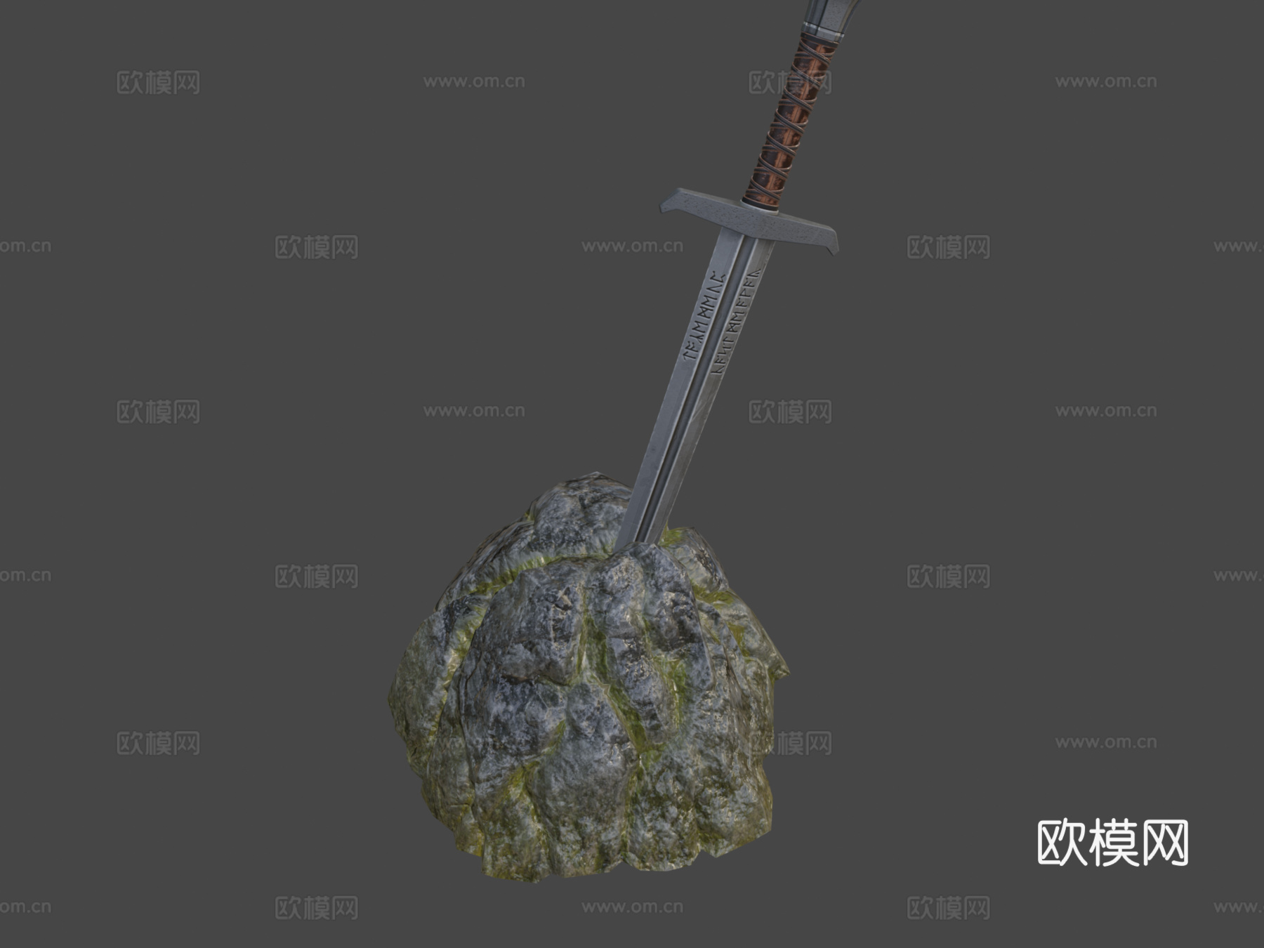 王者之剑亚瑟王之剑3d模型下载（渲染图1）