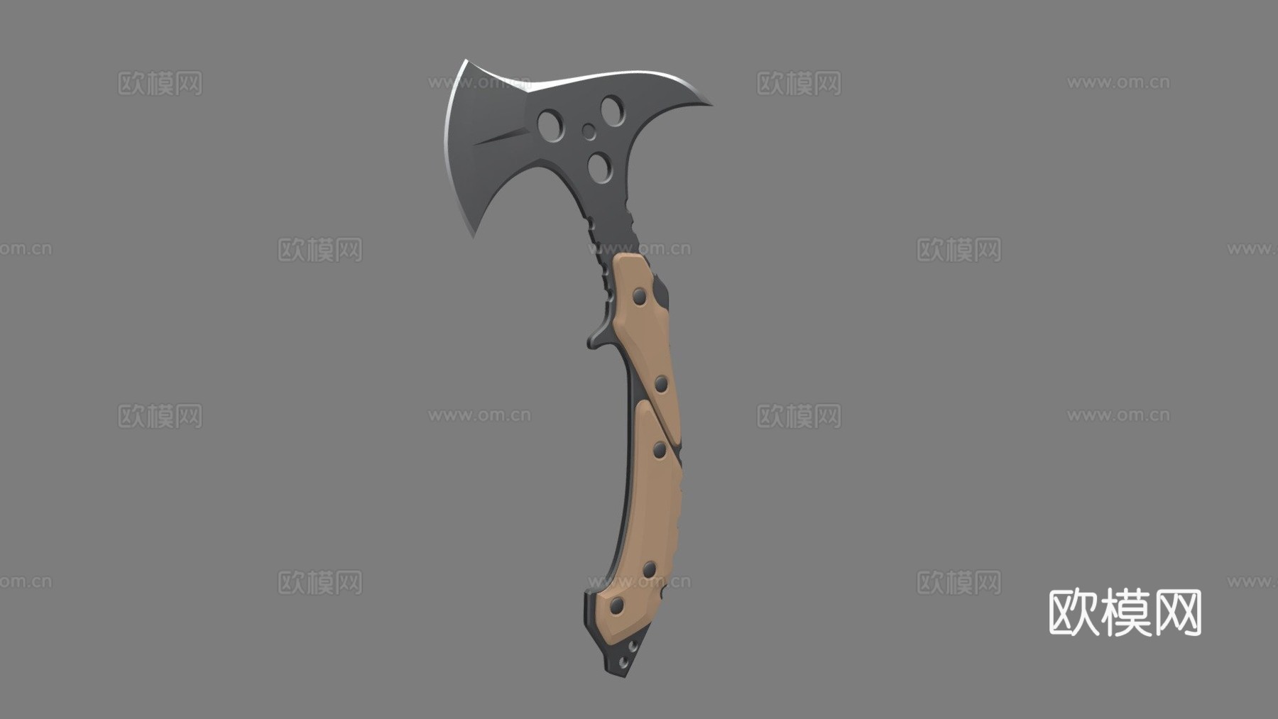 战斧3d模型下载（渲染图1）