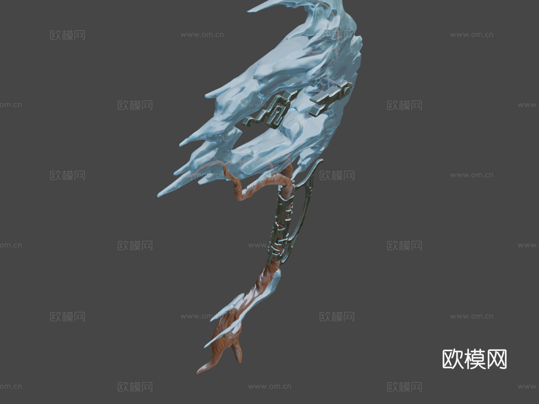 霜风风格化幻想斧作者Math Roodhuizen3d模型下载（渲染图6）