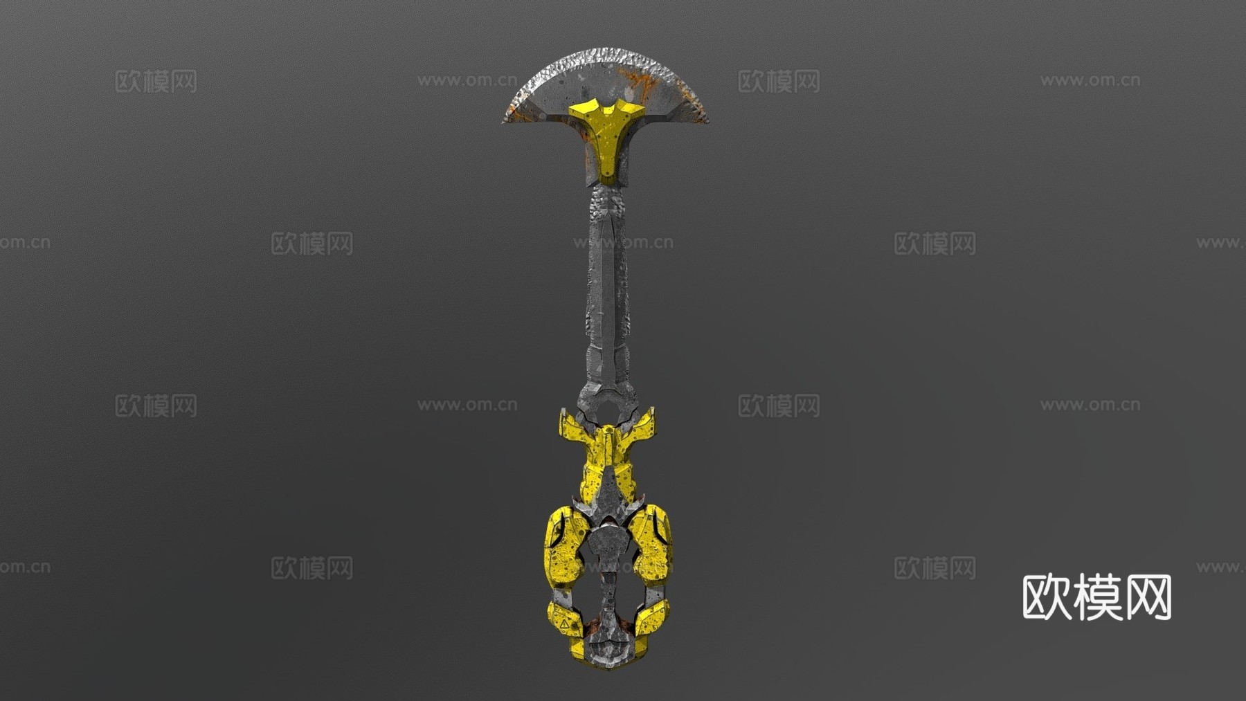 震荡巨剑3d模型下载（渲染图1）