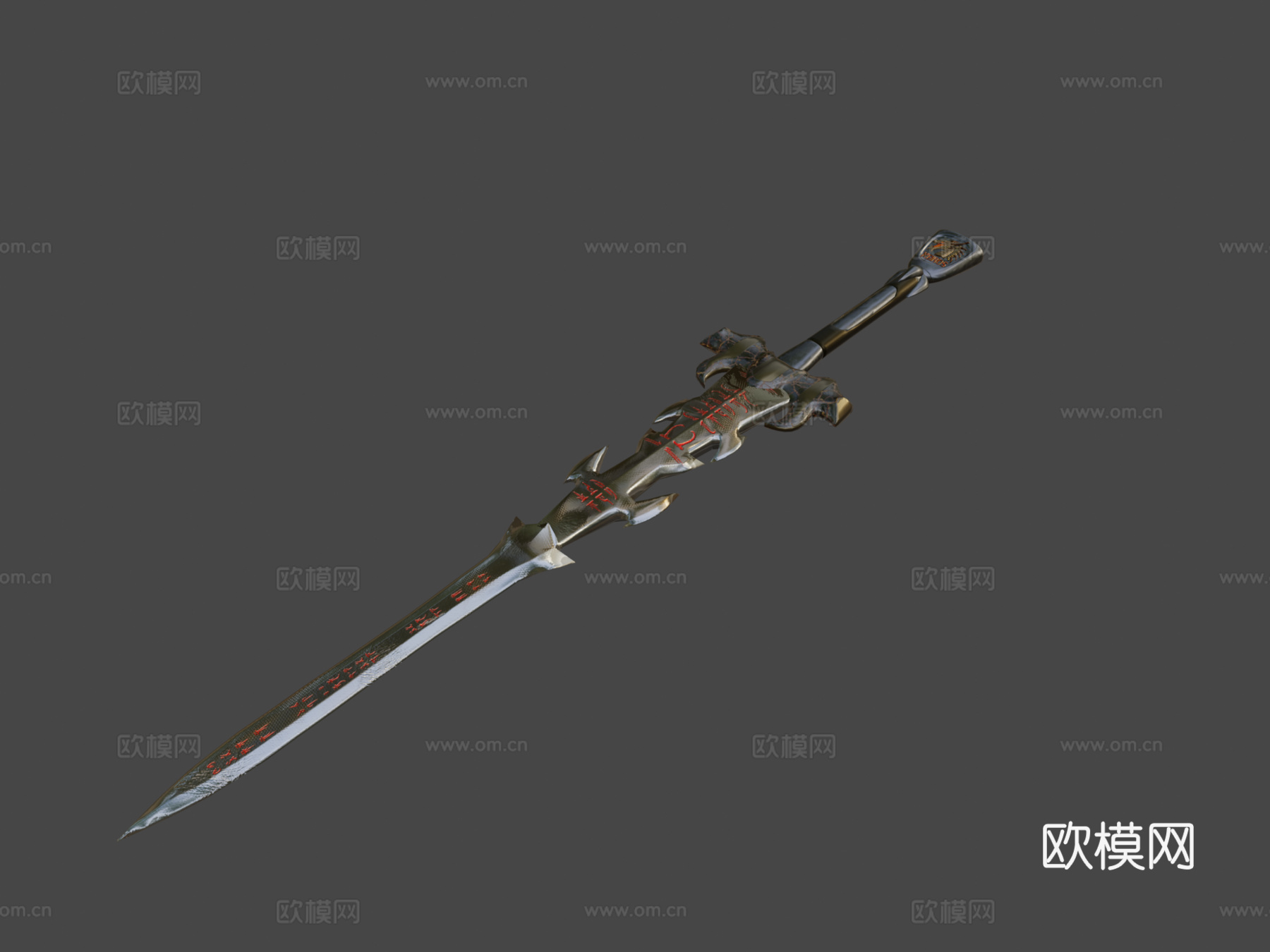 龙之剑3d模型下载（渲染图7）