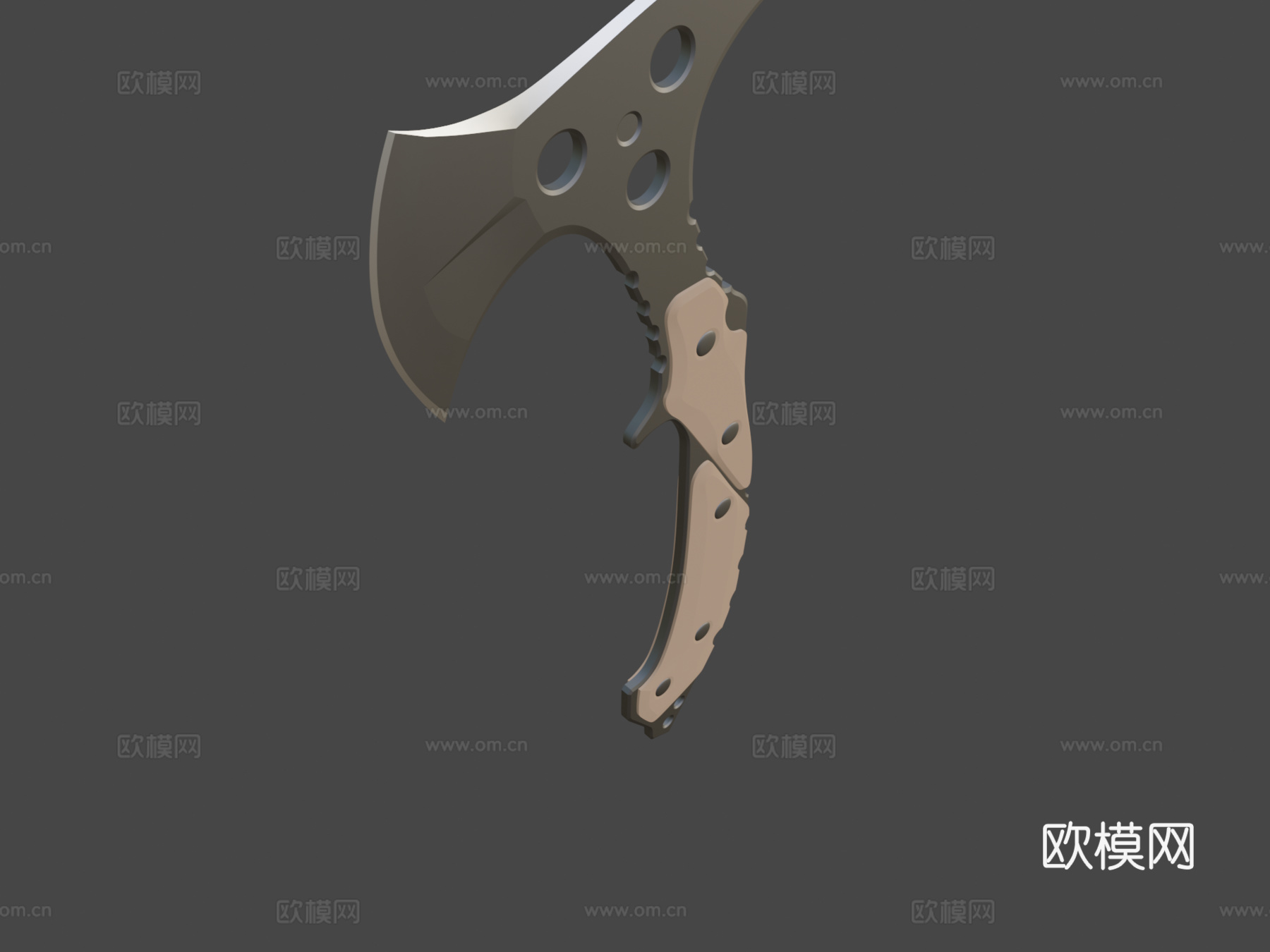 战斧3d模型下载（渲染图7）