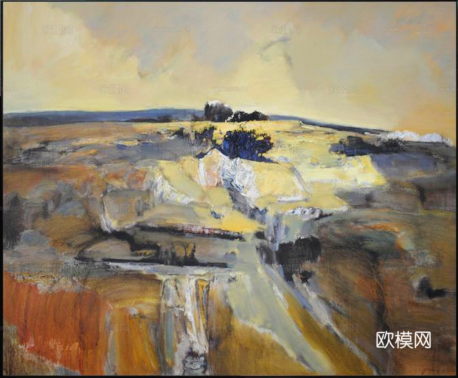 中式新中式挂画壁画字画山水花鸟背景墙壁纸装饰画抽象画油画