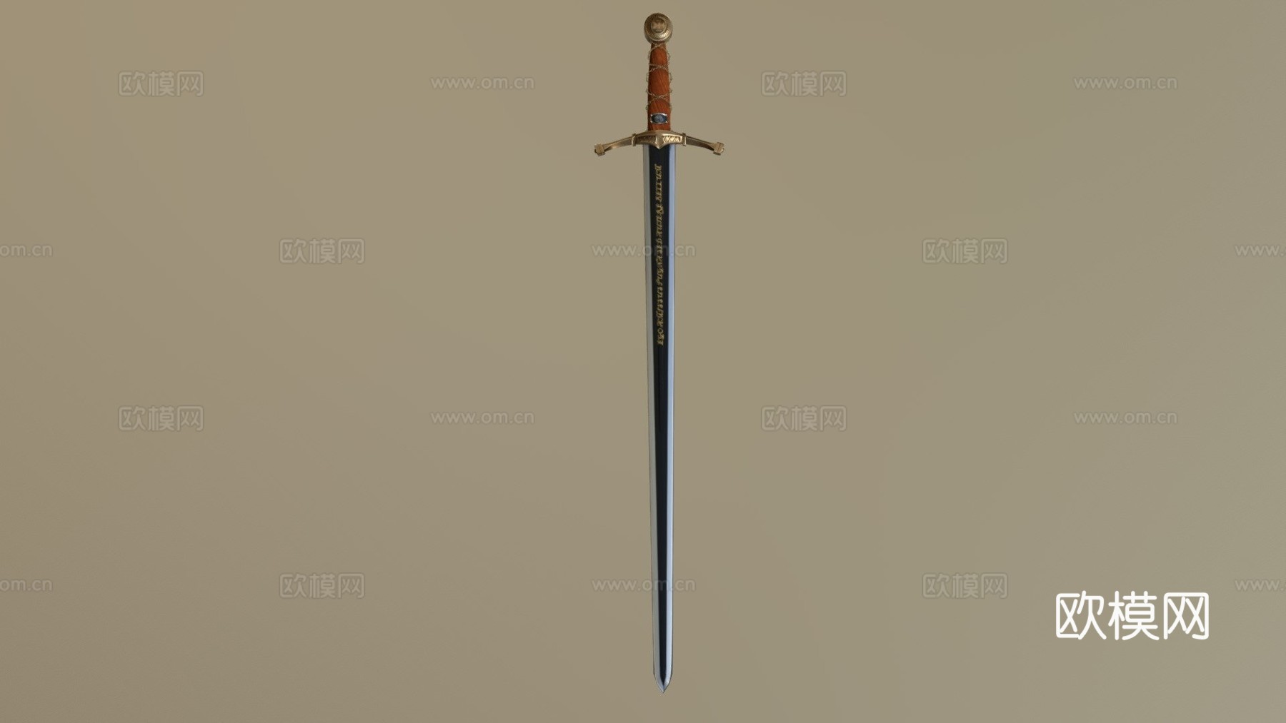 基础之剑3d模型下载（渲染图1）