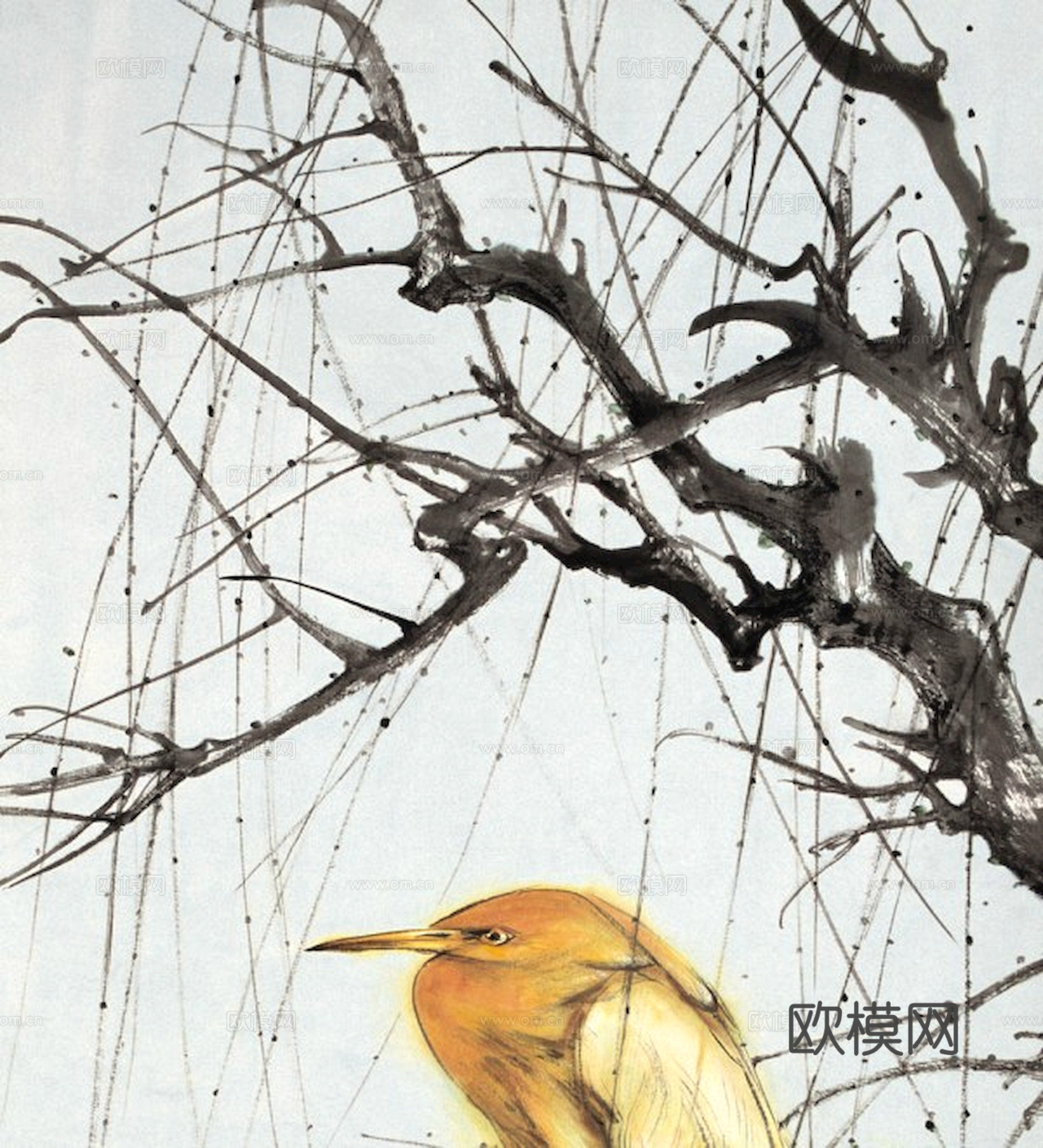 中式新中式挂画壁画字画山水花鸟背景墙壁纸装饰画抽象画油画下载