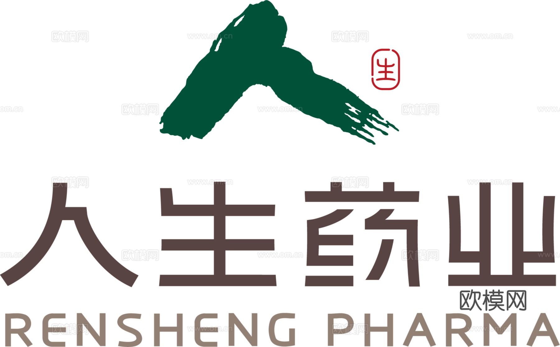 人生药业，制药药业logo