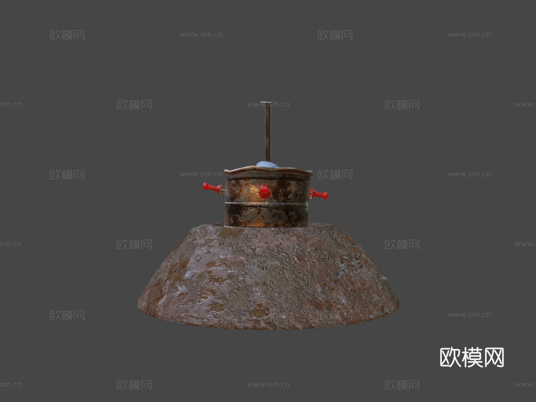 豆罐地雷原位3d模型下载（渲染图6）