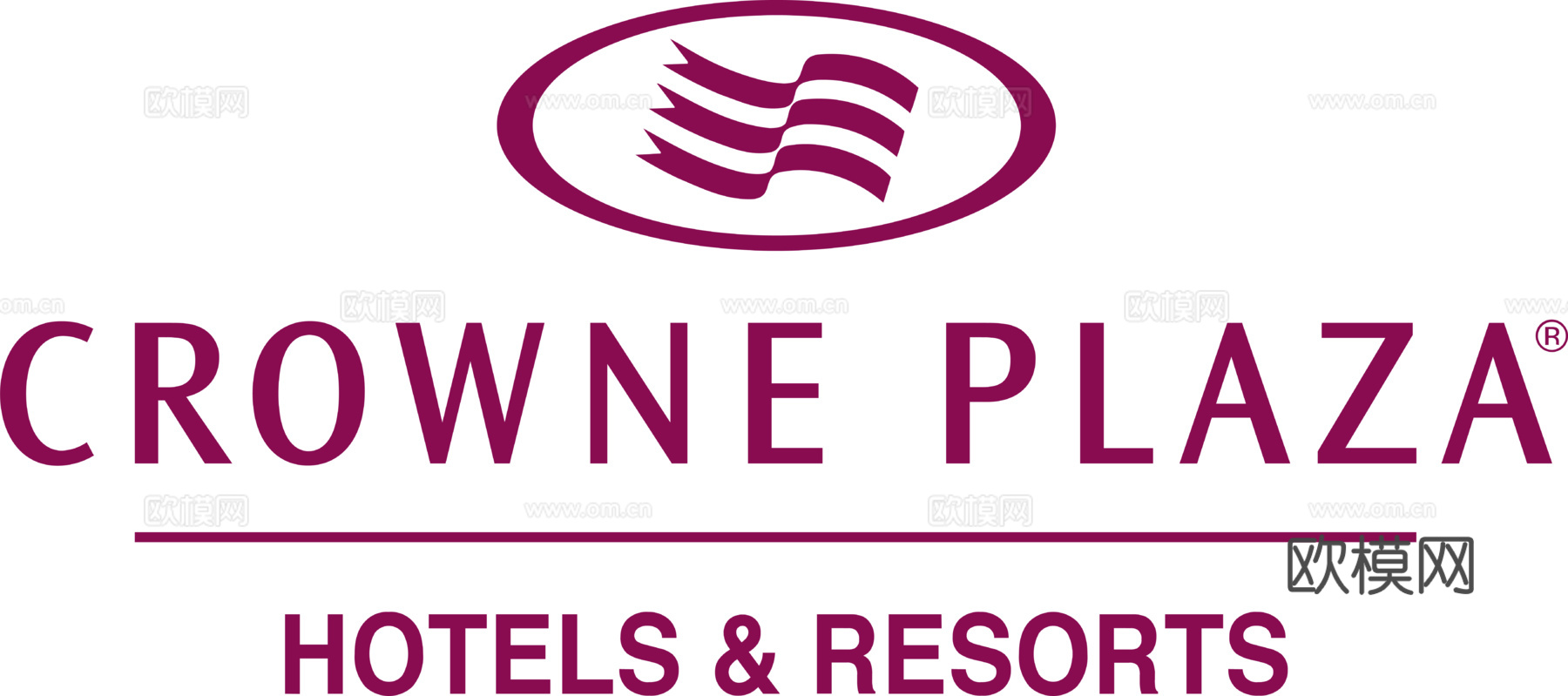 皇冠假日酒店，酒店旅馆logo