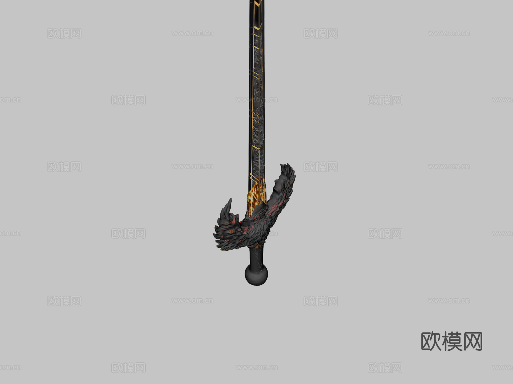 黑暗凤凰剑3d模型下载（渲染图2）