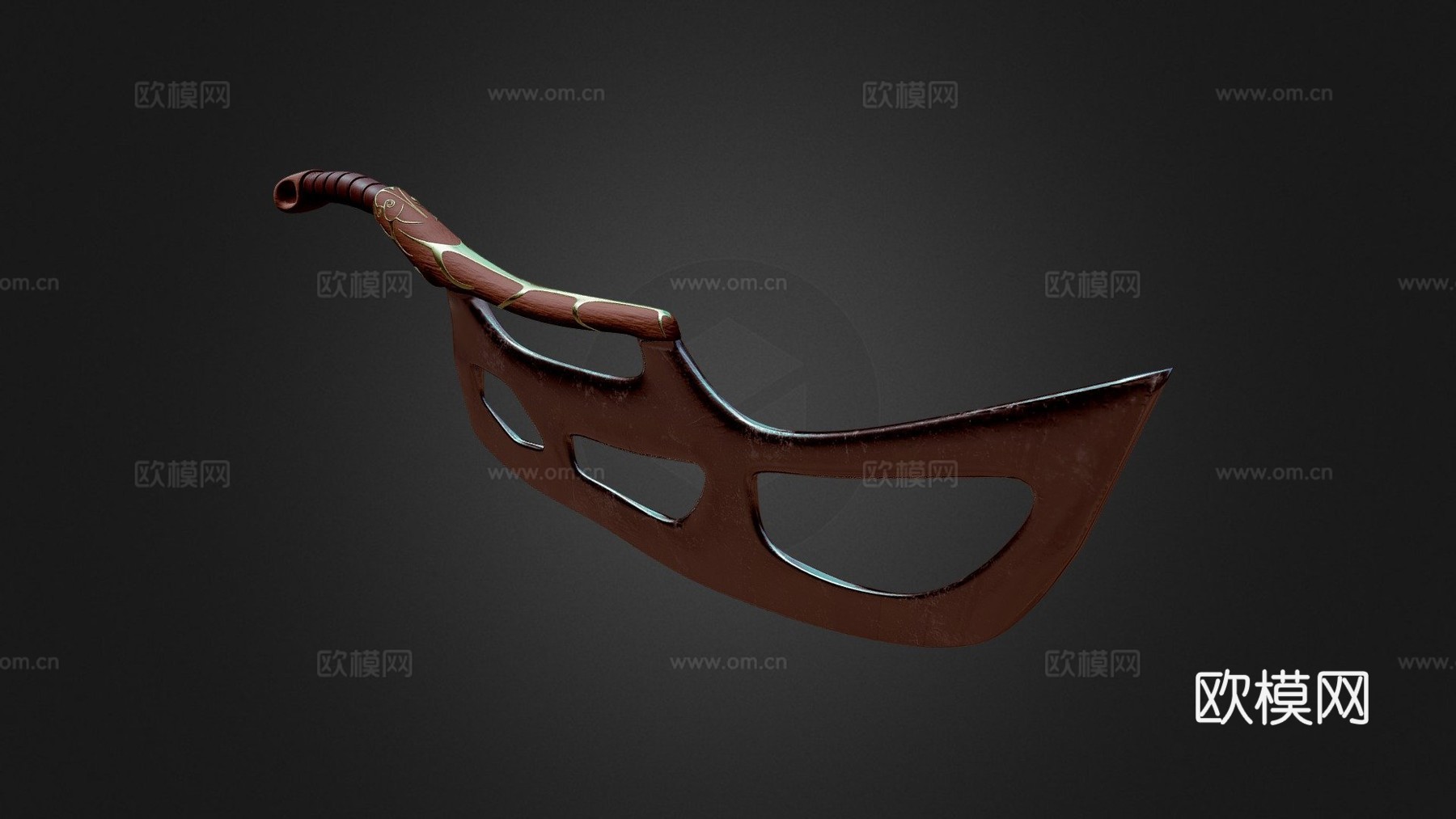 切肉刀第二版3d模型下载（渲染图1）