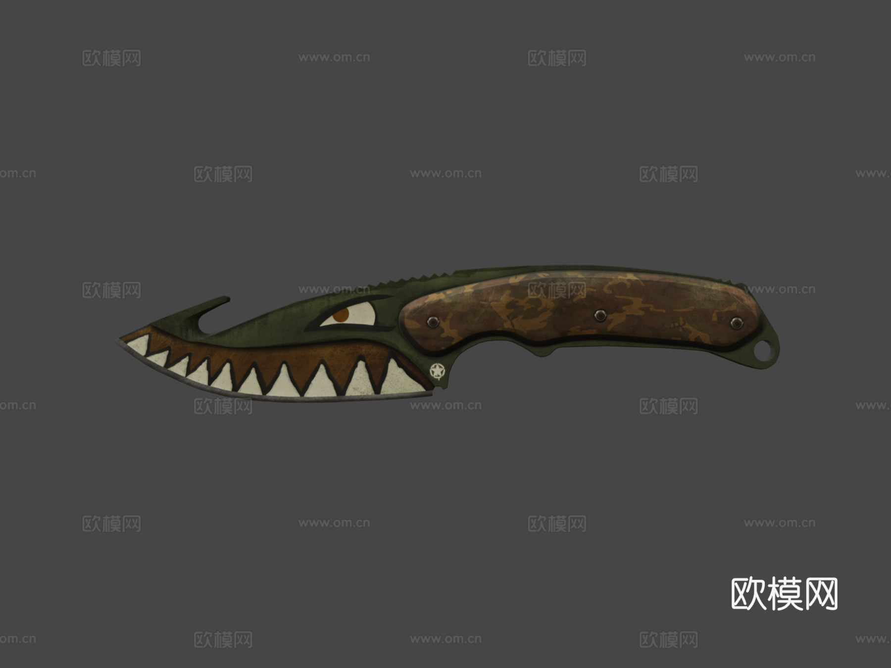 肠刀白色反抗3d模型下载（渲染图7）