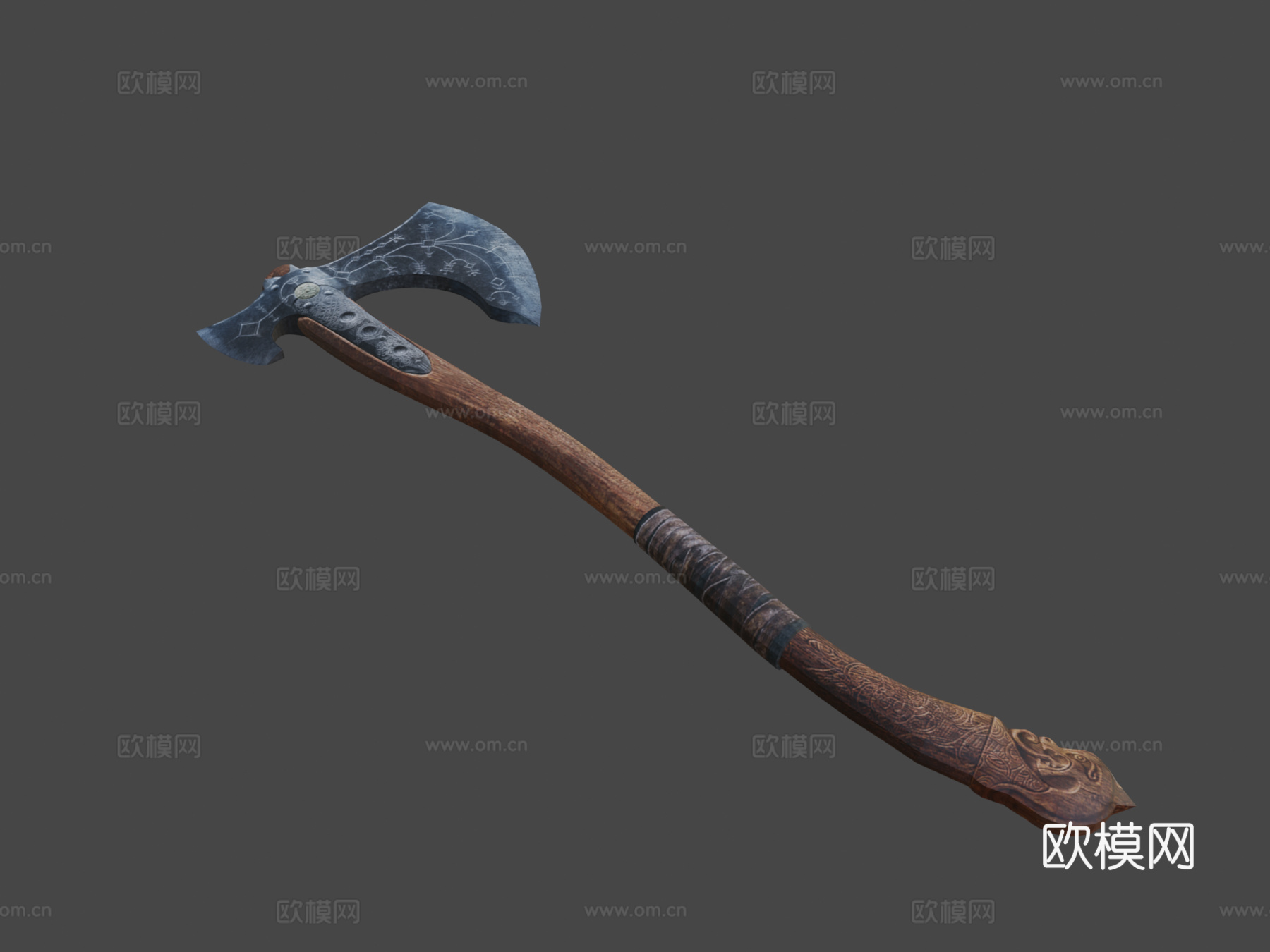 战神之斧3d模型下载（渲染图8）