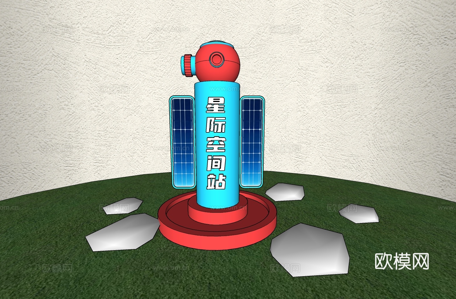 科技美陈 科技导视 公园导视 美陈导视 美陈打卡su模型