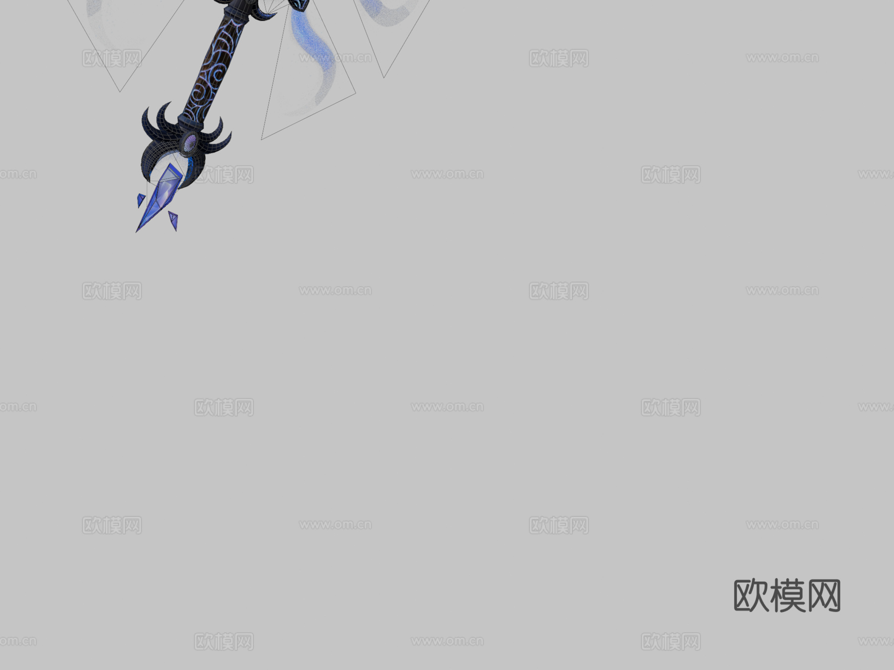 黑冰魔法剑3d模型下载（渲染图2）