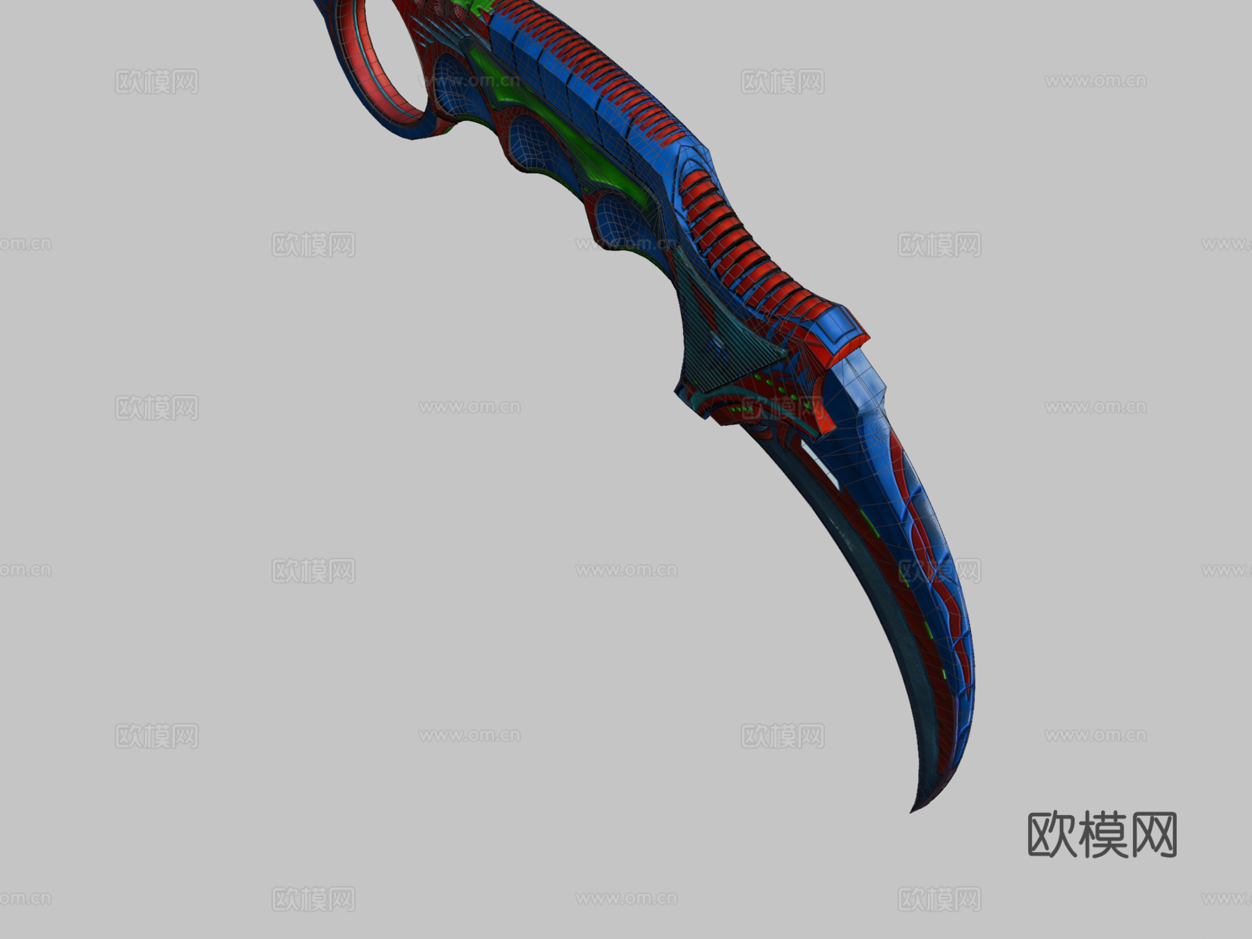 爪刀萨雷克斯3d模型3d模型下载（渲染图2）