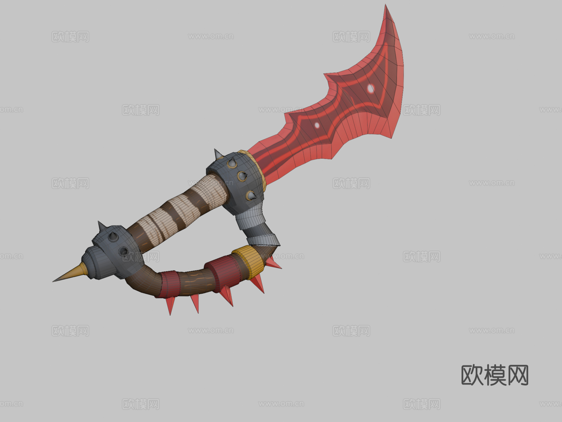 红刃3d模型下载（渲染图2）