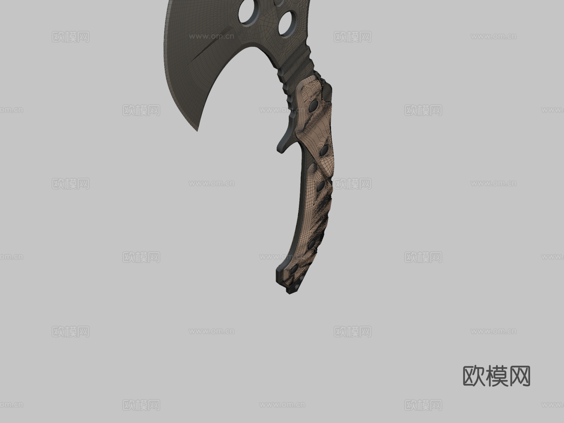 战斧3d模型下载（渲染图2）