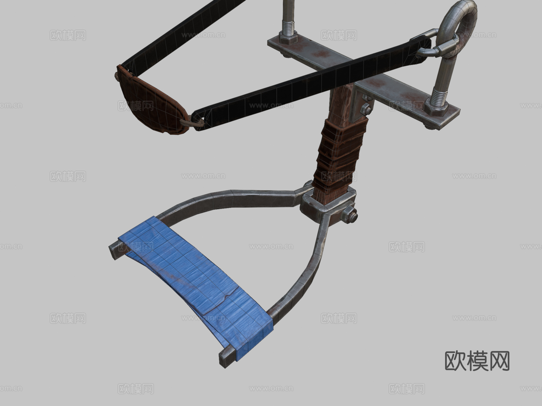 弹弓锈粉丝艺术3d模型下载（渲染图2）