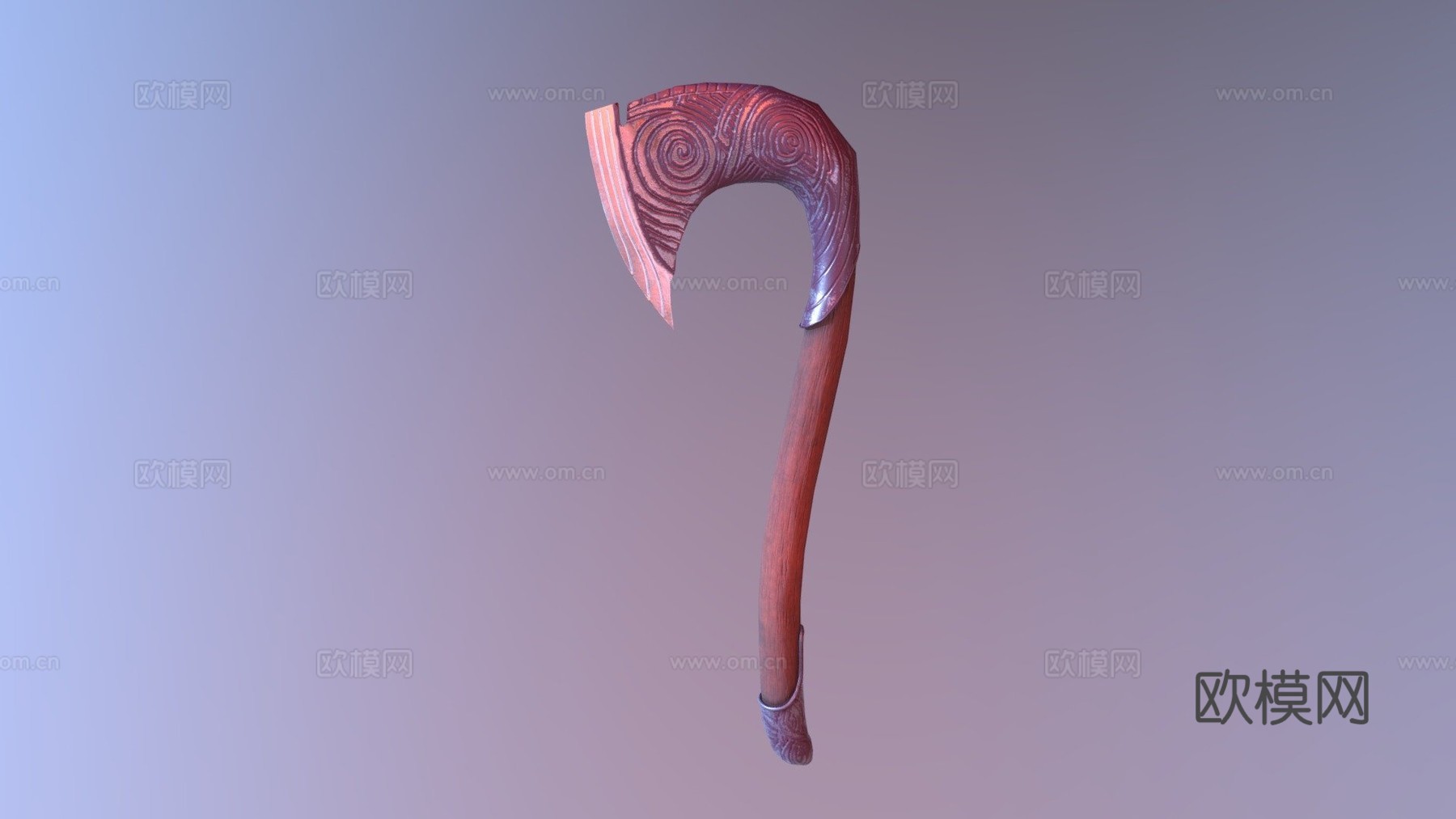 符文斧3d模型下载（渲染图1）