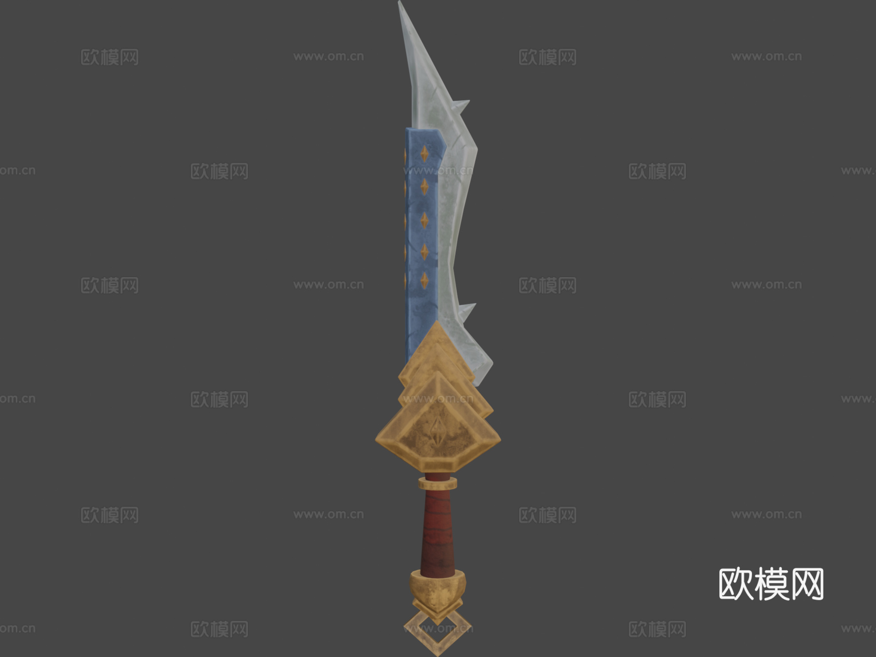 风格化剑3d模型下载（渲染图6）