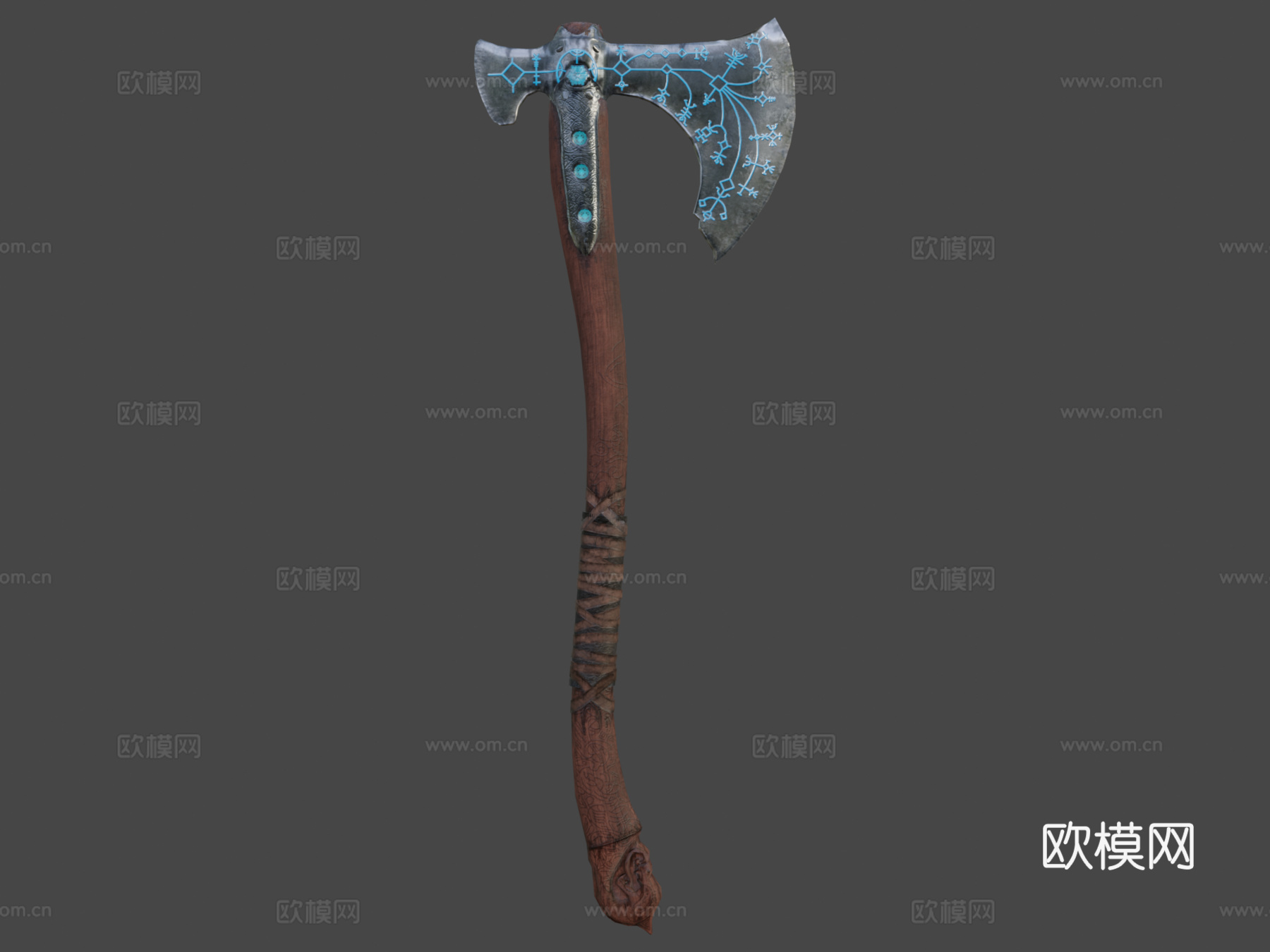 利维坦之斧战神3d模型下载（渲染图8）
