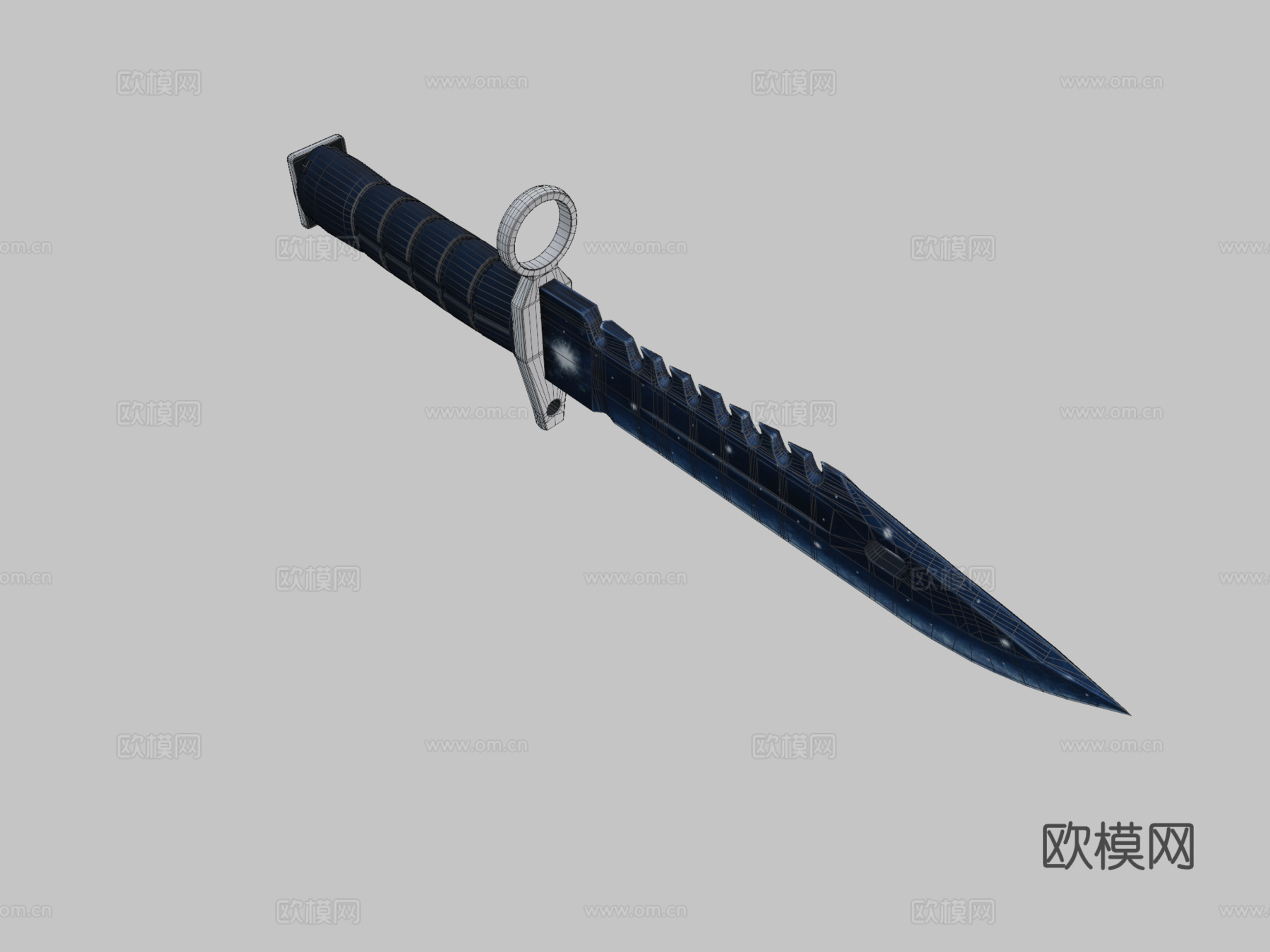 M9刺刀星辰3d模型下载（渲染图2）