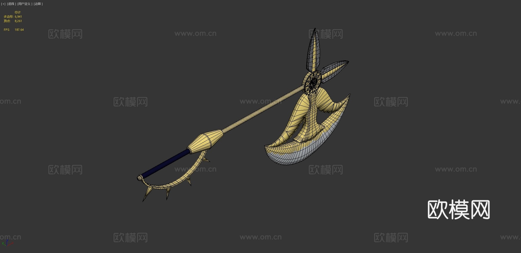 神圣战斧里塔3d模型下载（渲染图4）