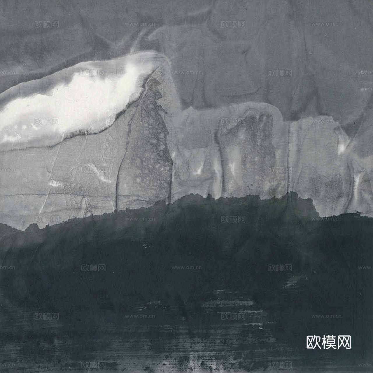 中式新中式挂画壁画水墨字画山水花鸟背景墙壁纸装饰画抽象画油画下载