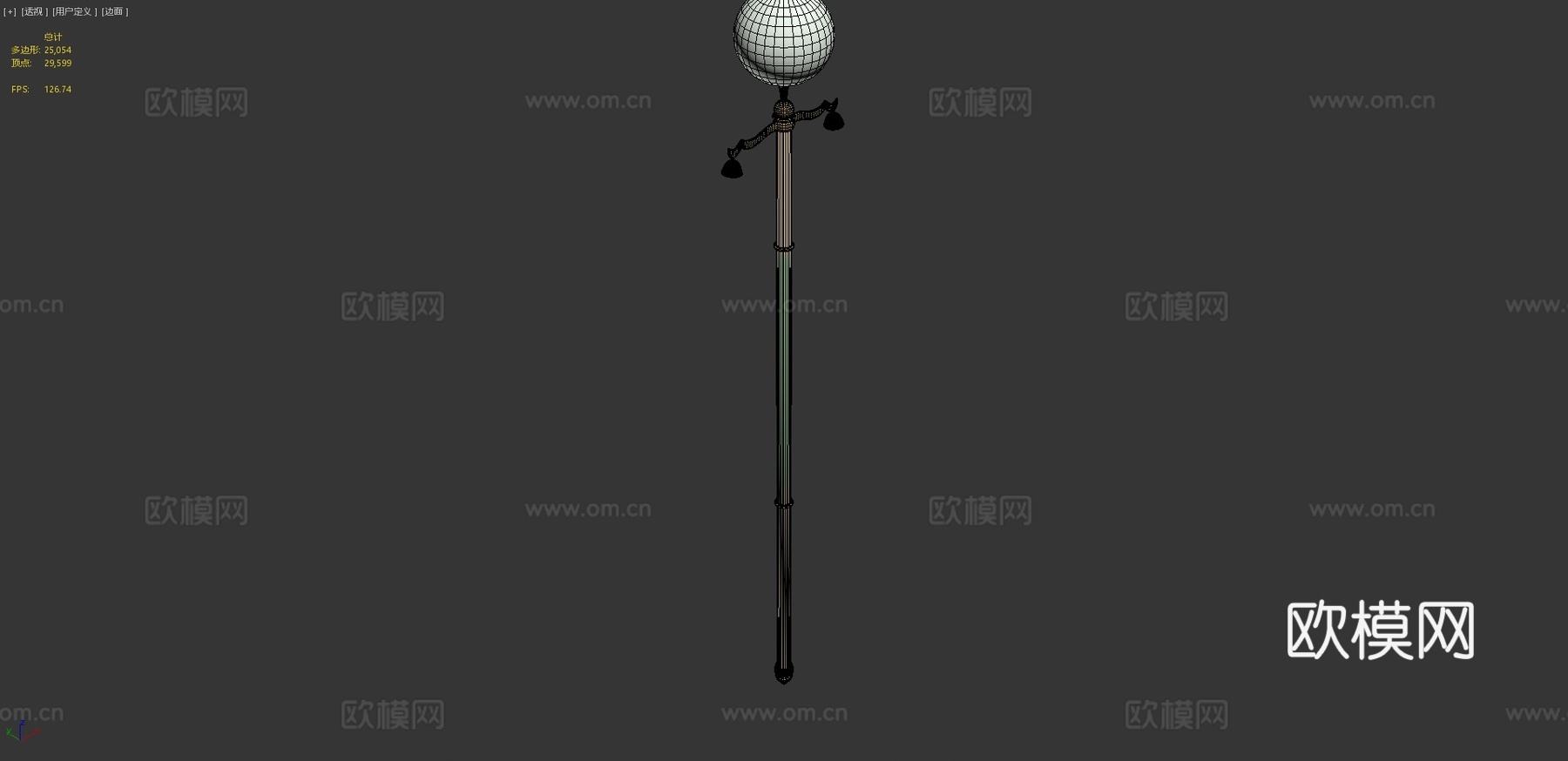 绿杖3d模型下载（渲染图4）