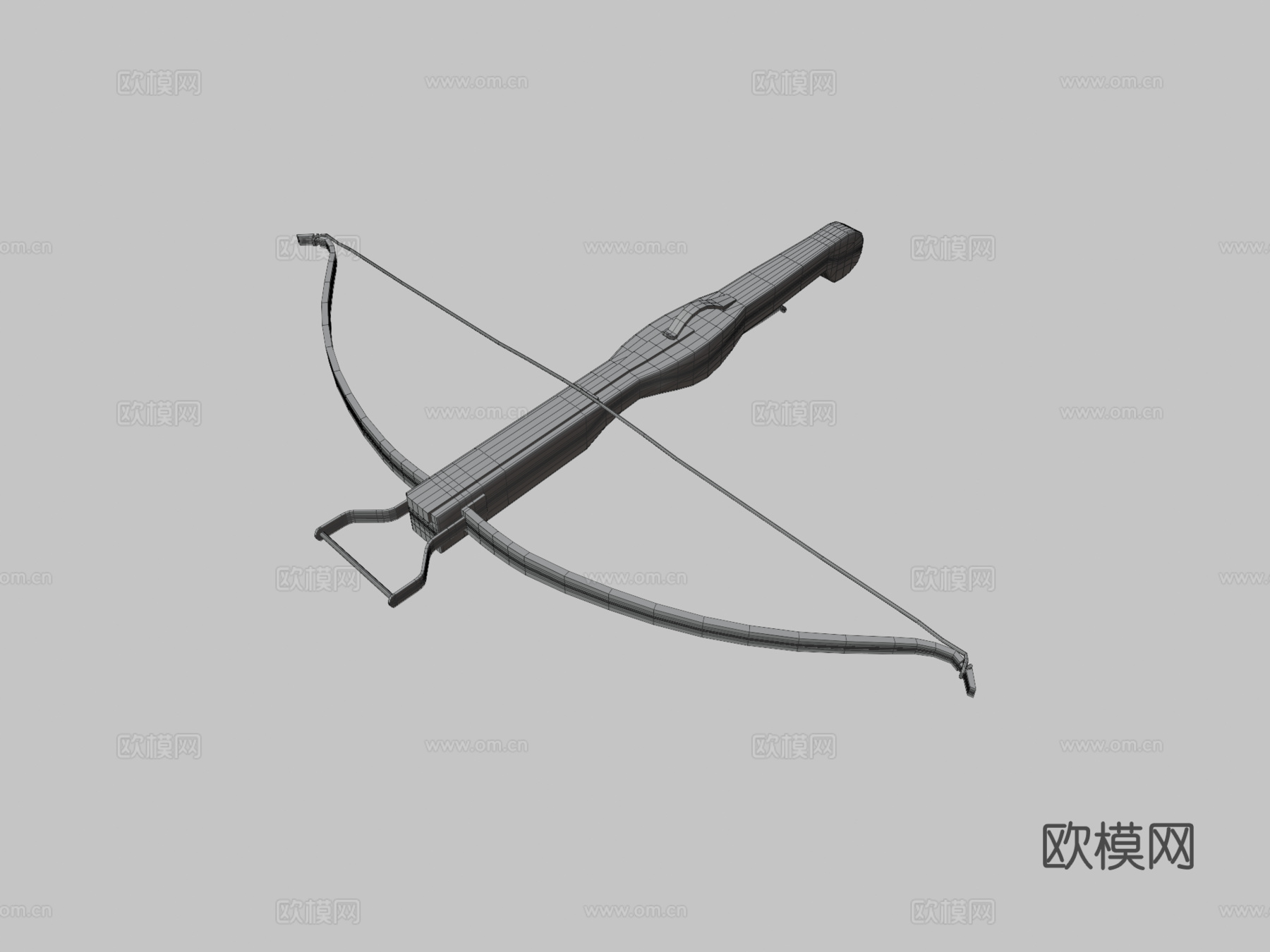 中国古代弩3d模型下载（渲染图3）