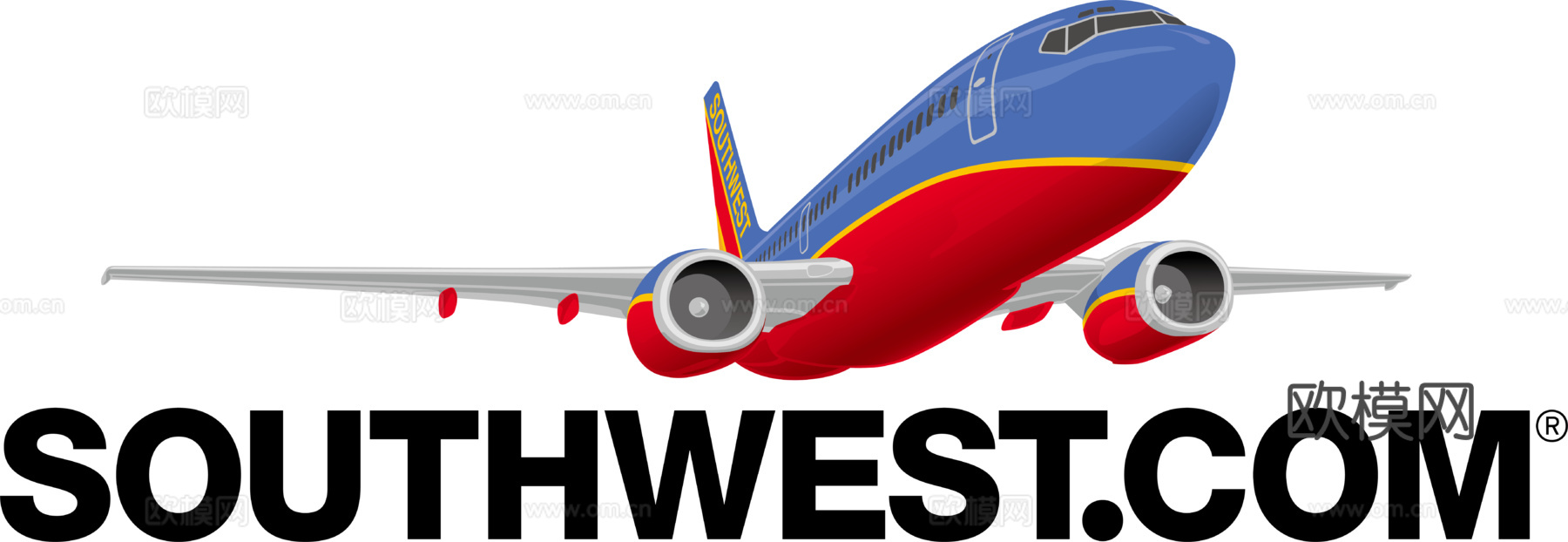 美国西南航空，航空航天logo