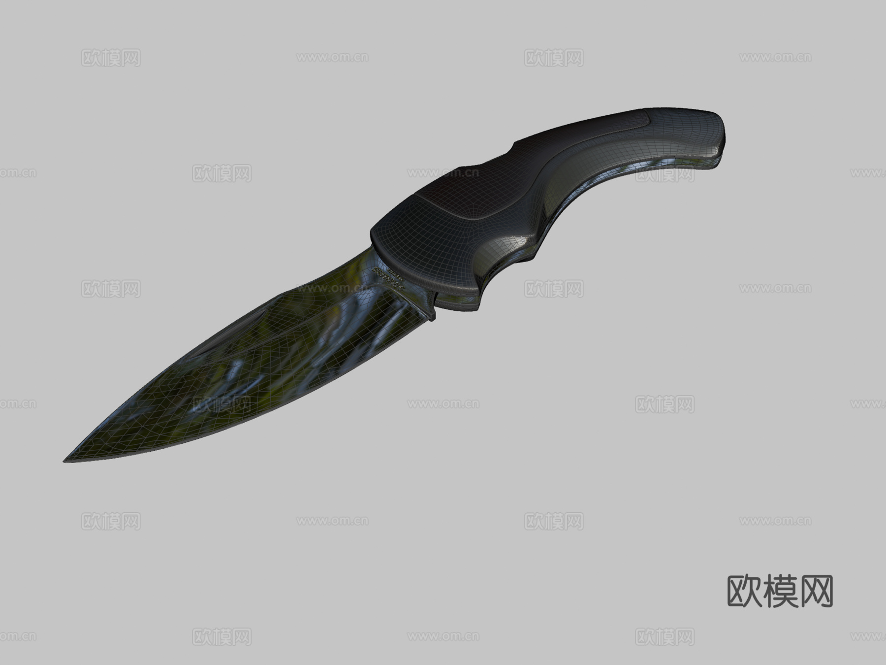 折叠刀3d模型下载（渲染图2）