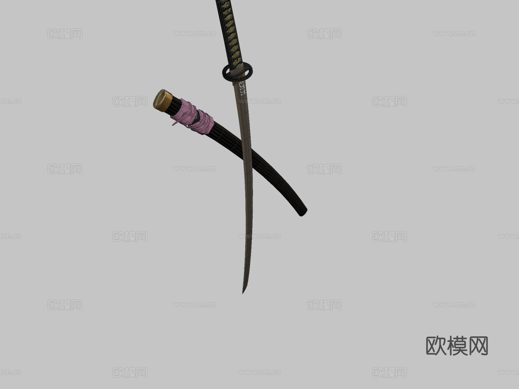 剑心逆刃刀3d模型下载（渲染图2）