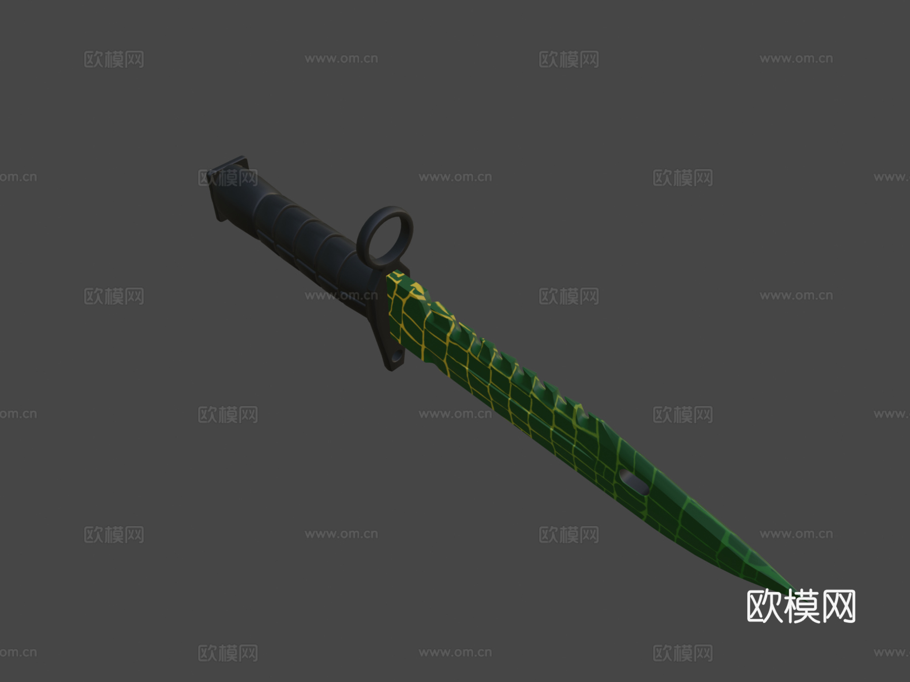 M9刺刀爬虫3d模型下载（渲染图5）