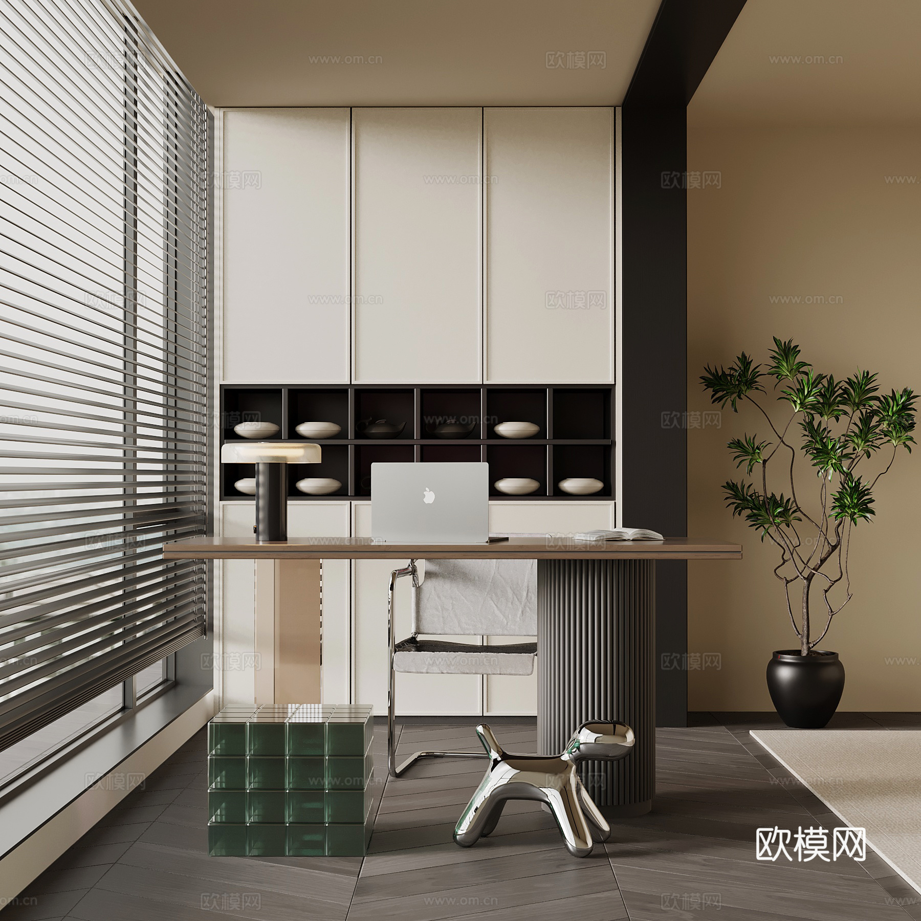 意式小茶台su模型