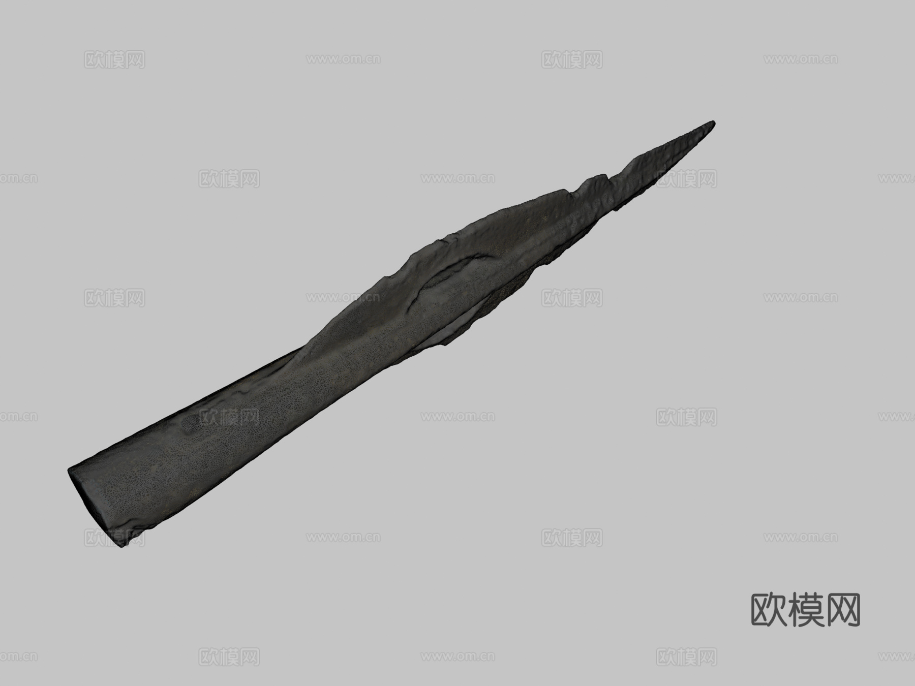 青铜时代矛头3d模型下载（渲染图1）