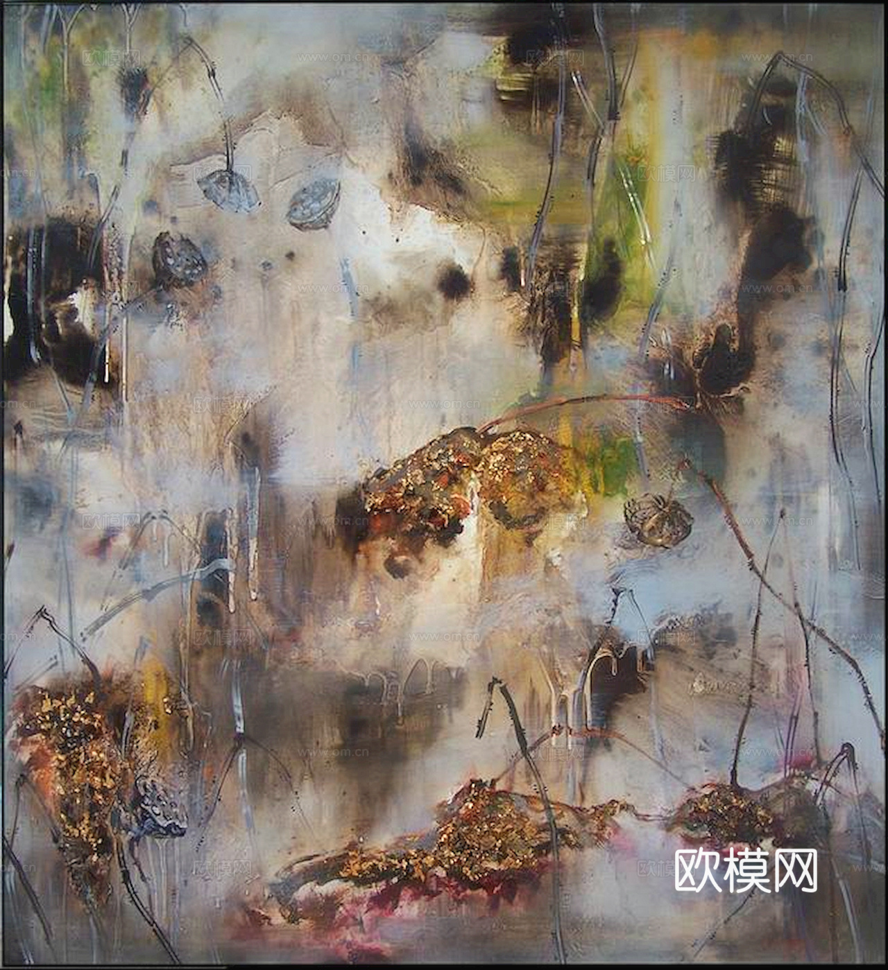 中式新中式挂画壁画字画山水花鸟背景墙壁纸装饰画抽象画油画下载